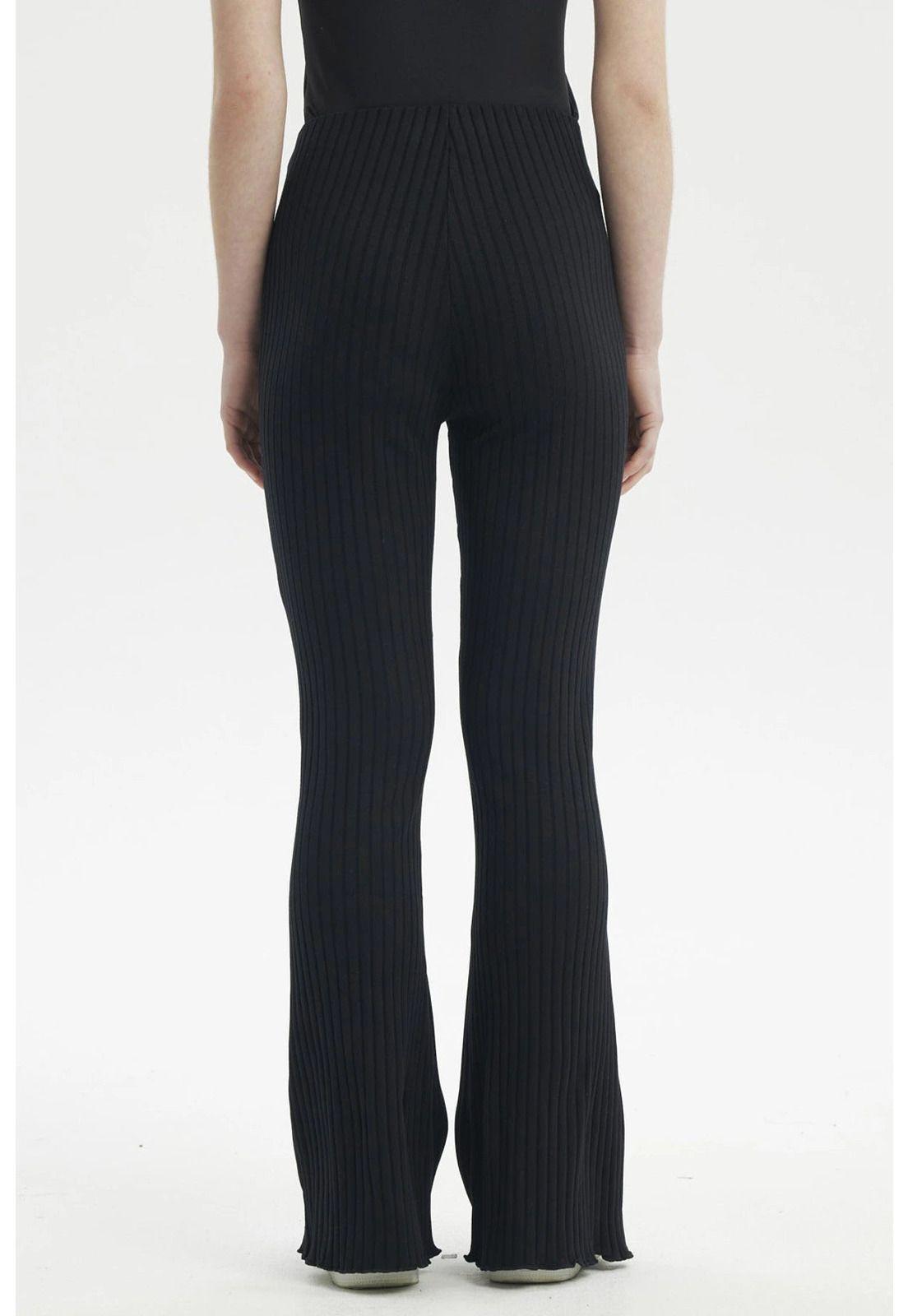 Pantalón Mujer Flare Negro - ll-2