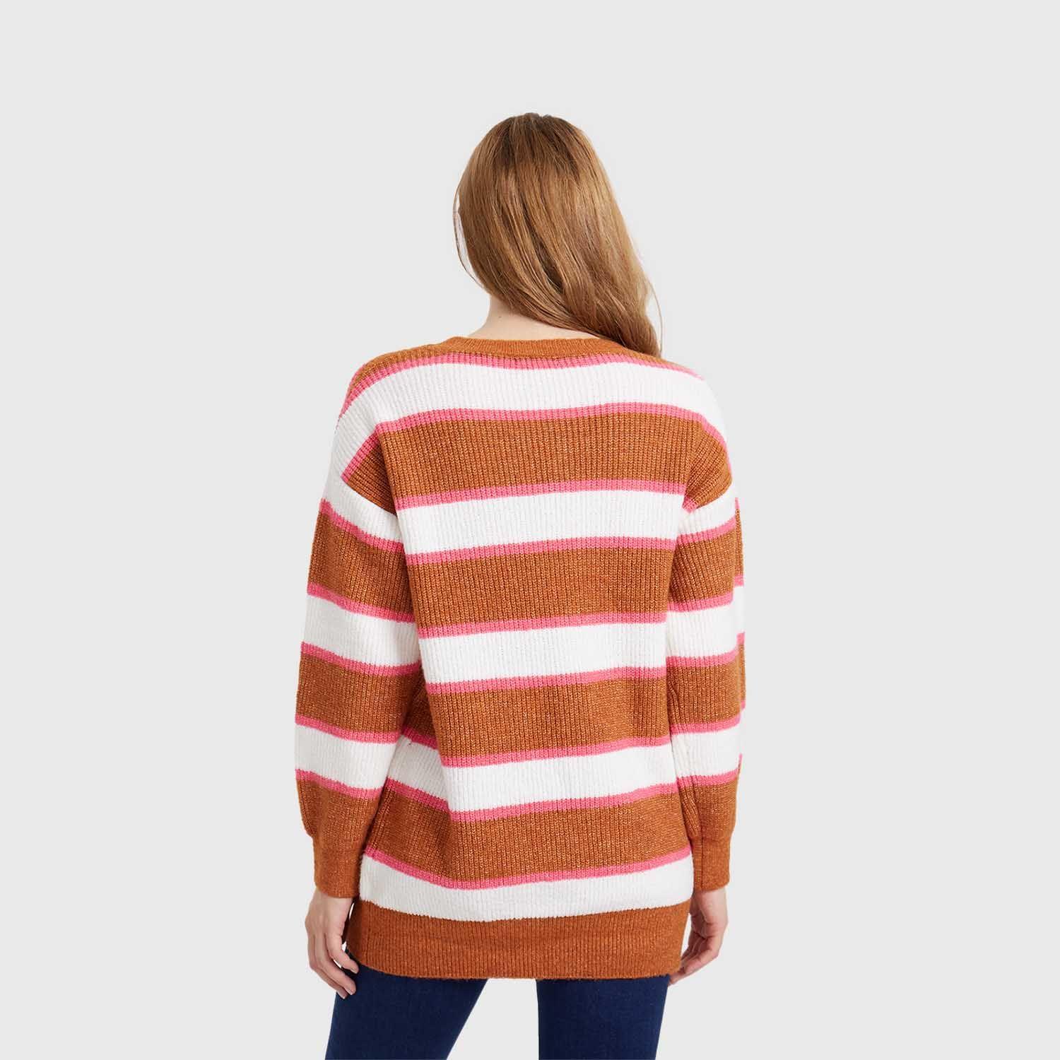 Sweater Mujer Largo Beige-2