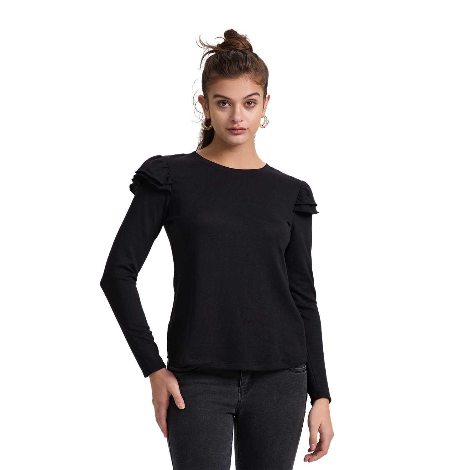 Sweater Mujer Casual Negro Fashion's Park-0