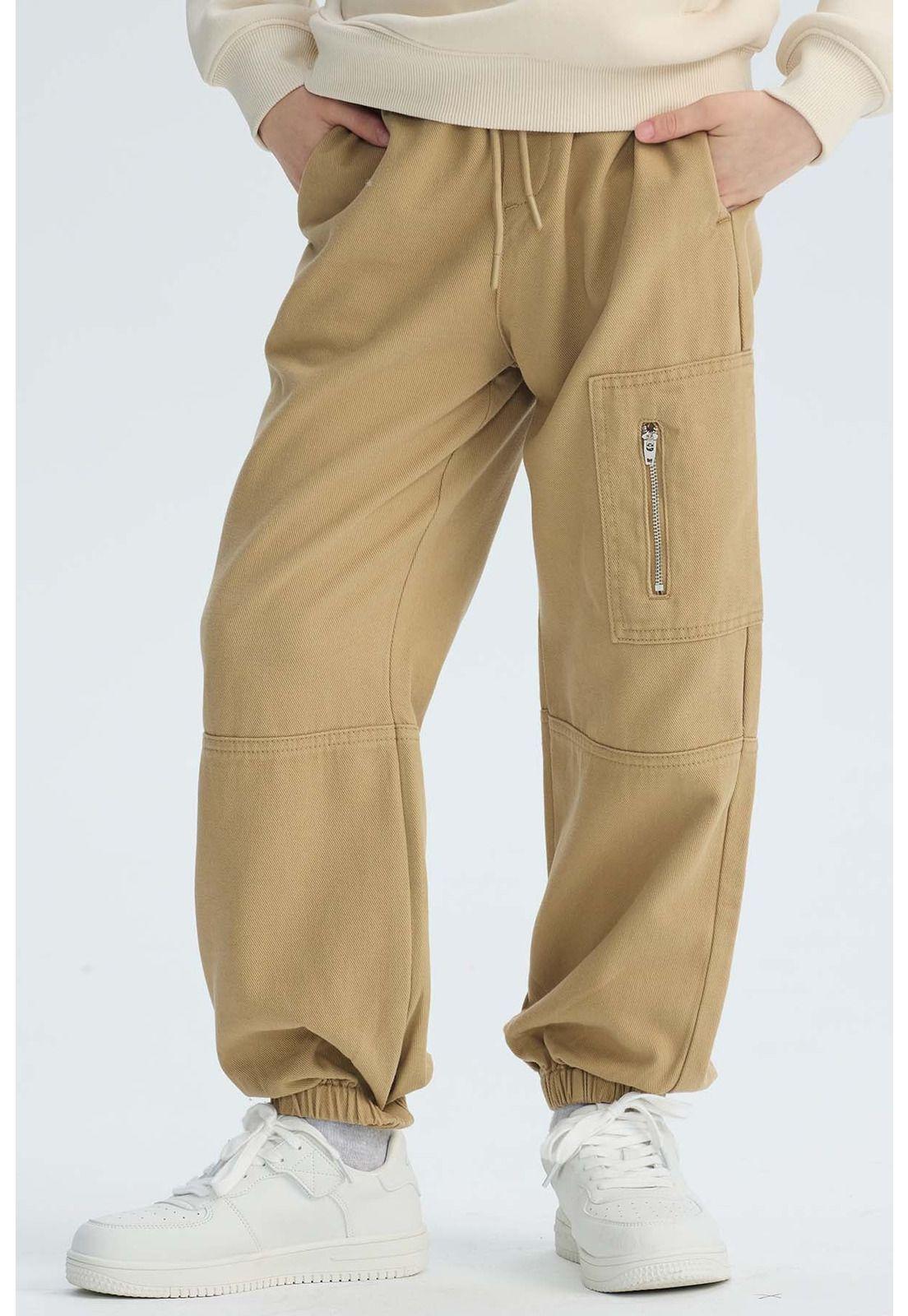Pantalón Niño Jogger Kaki-2