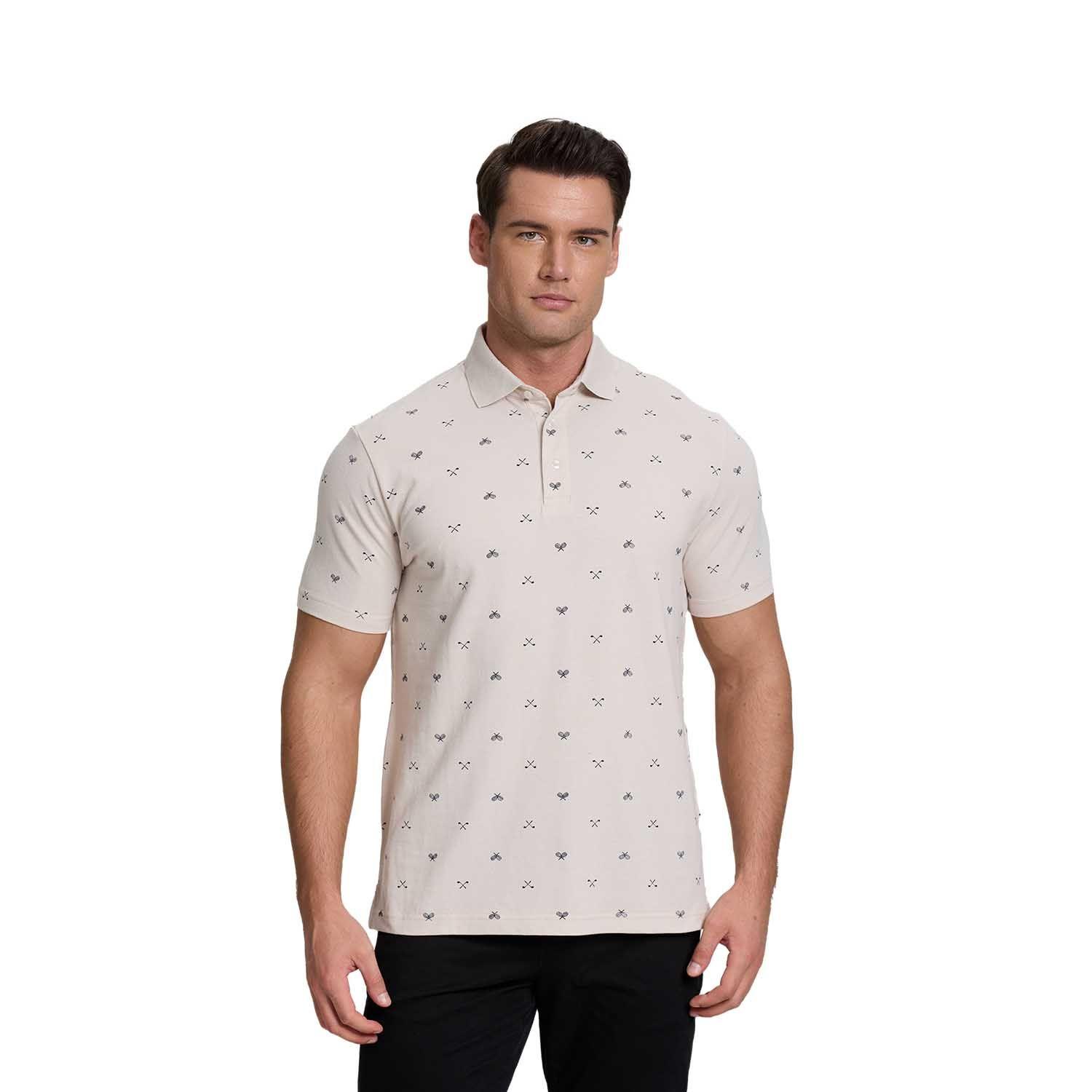 Polera Hombre Mini Print Beige Fashion's Park-0