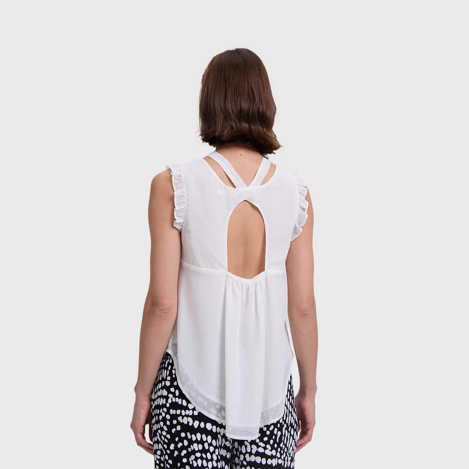 Blusa Mujer Aplicación Vuelo Crudo Fashion's Park-2