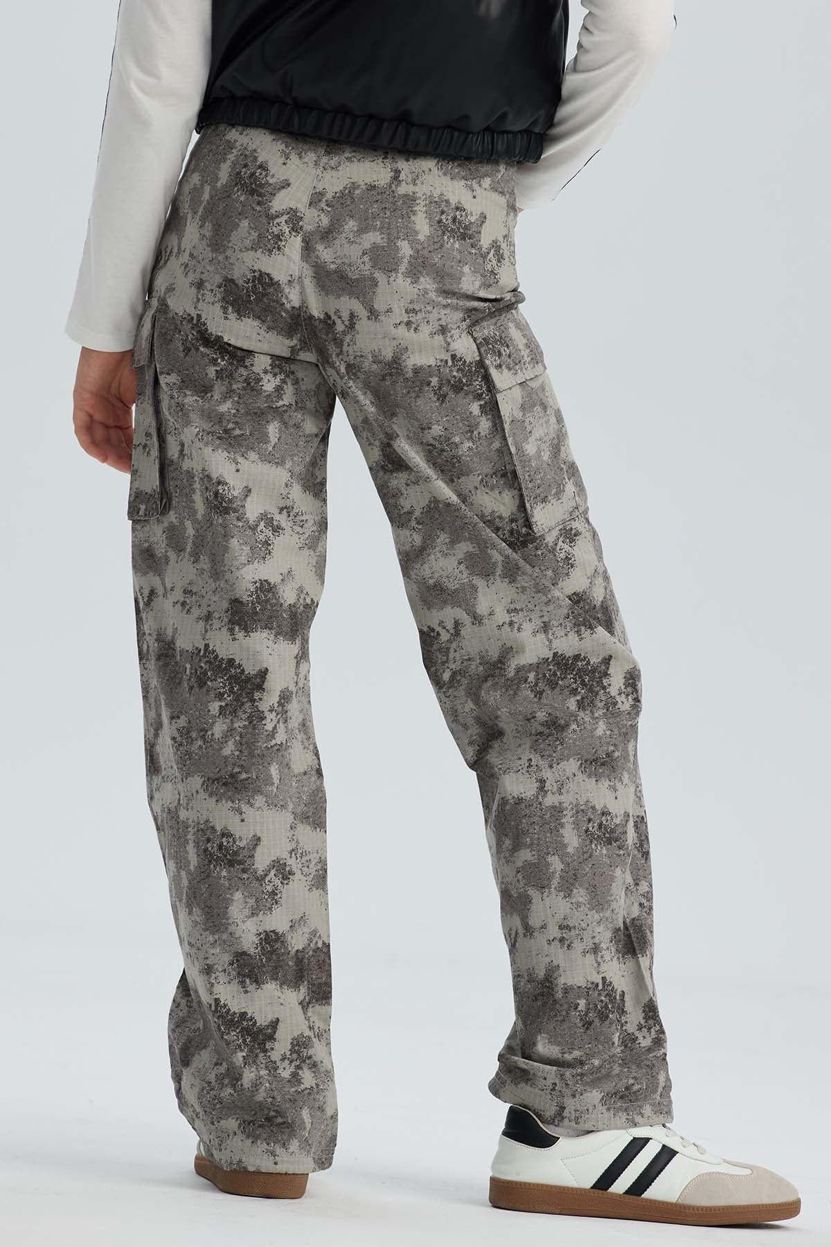 Pantalón Niña Cargo Gris-2