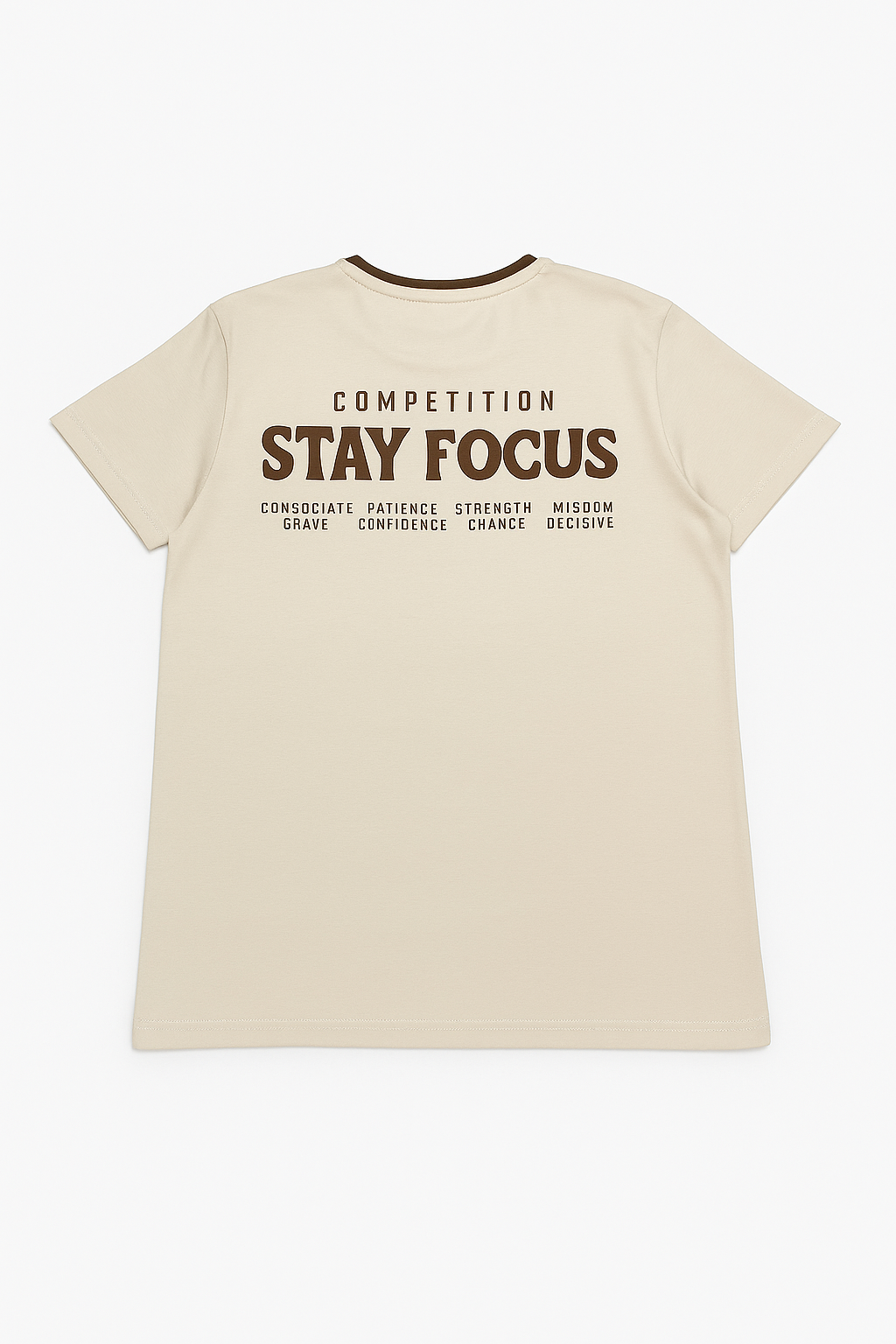 Polera Niño Cuello Bicolor Crudo-1