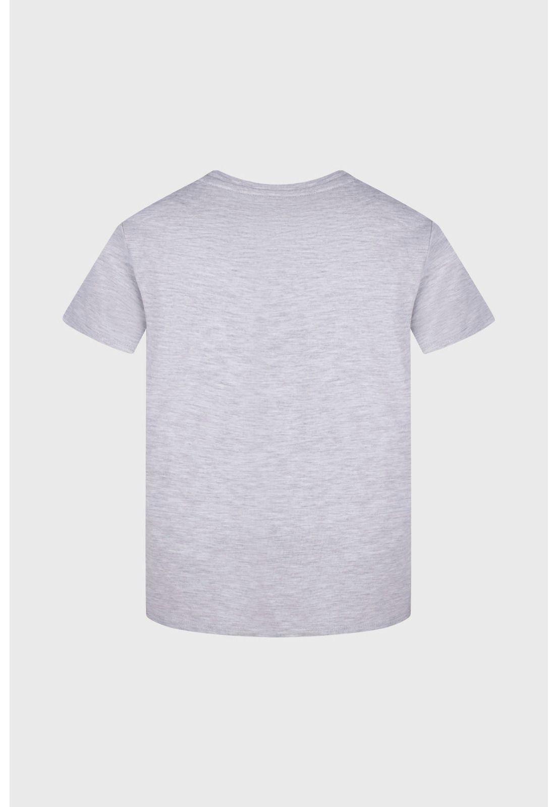 Polera Niño Bipack Gris Melange Claro-3