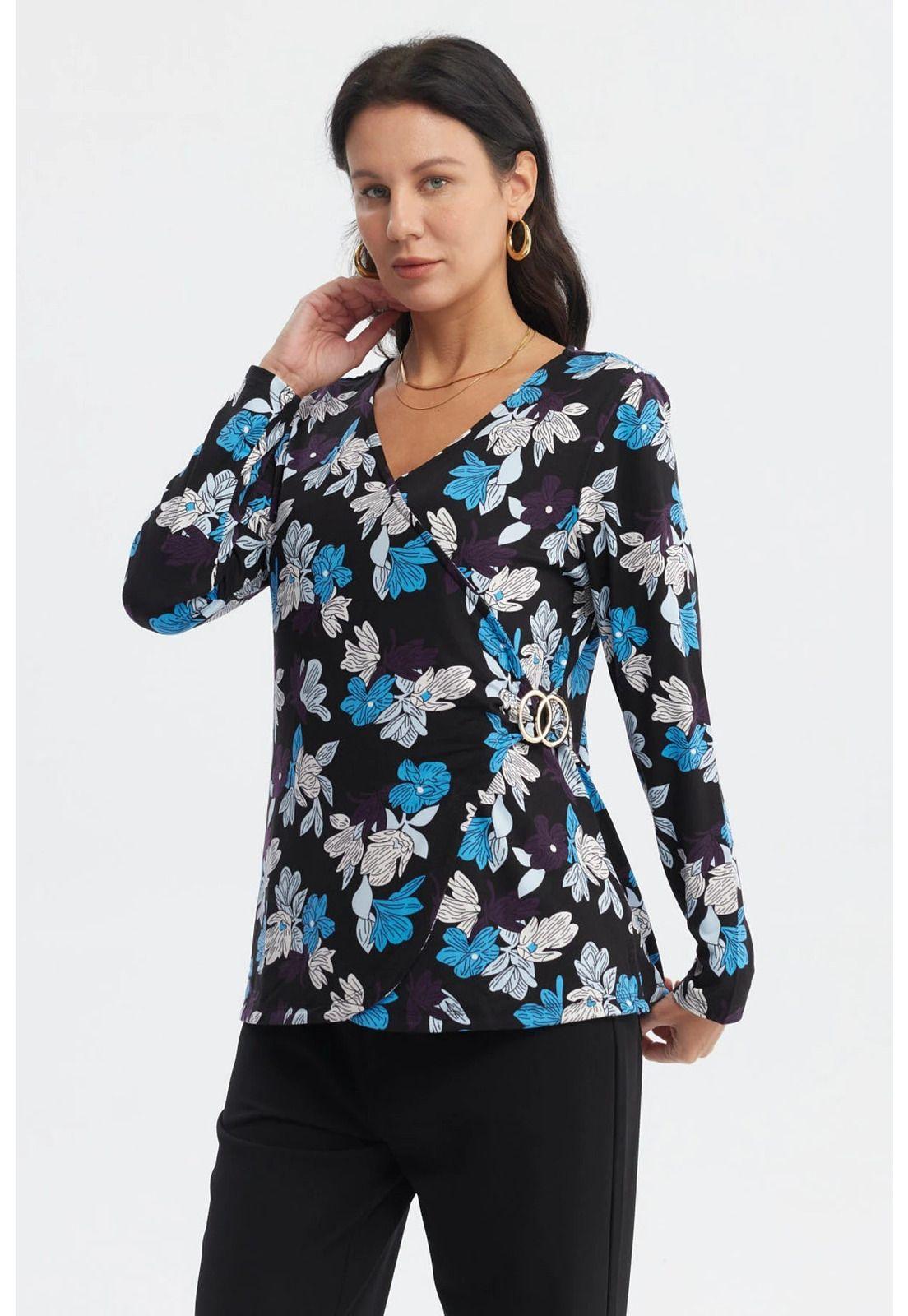 Polera Mujer Slim Negro- ll-0