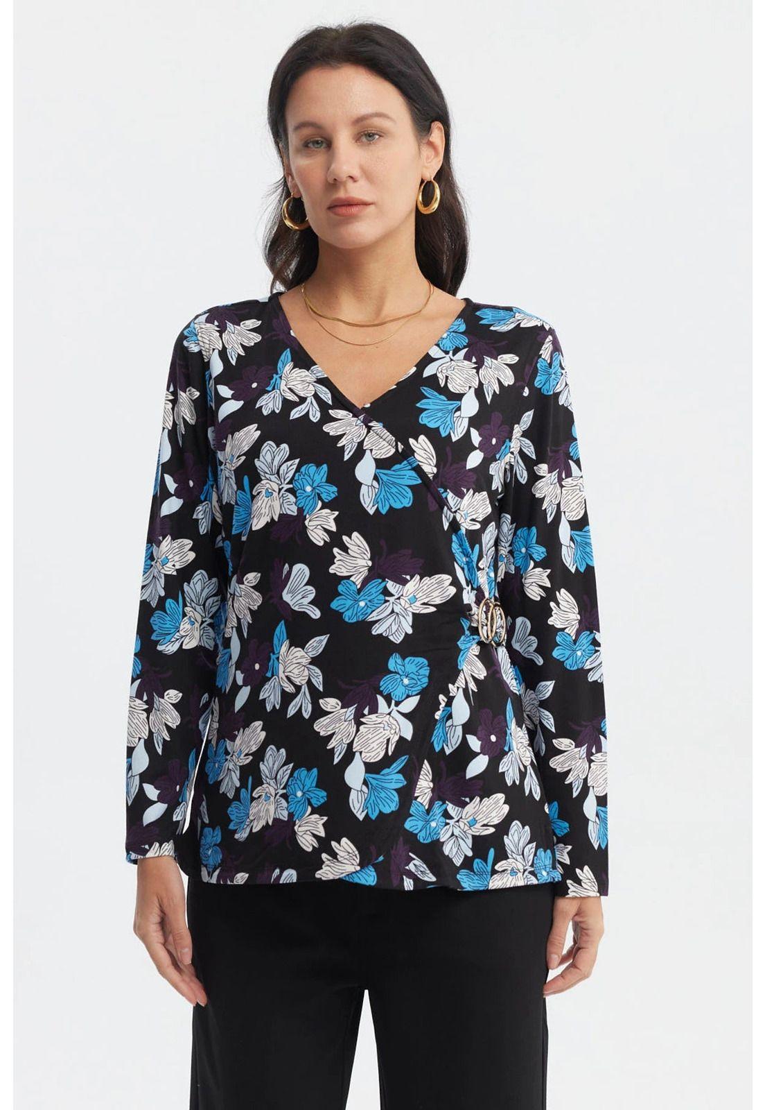 Polera Mujer Slim Negro- ll-1