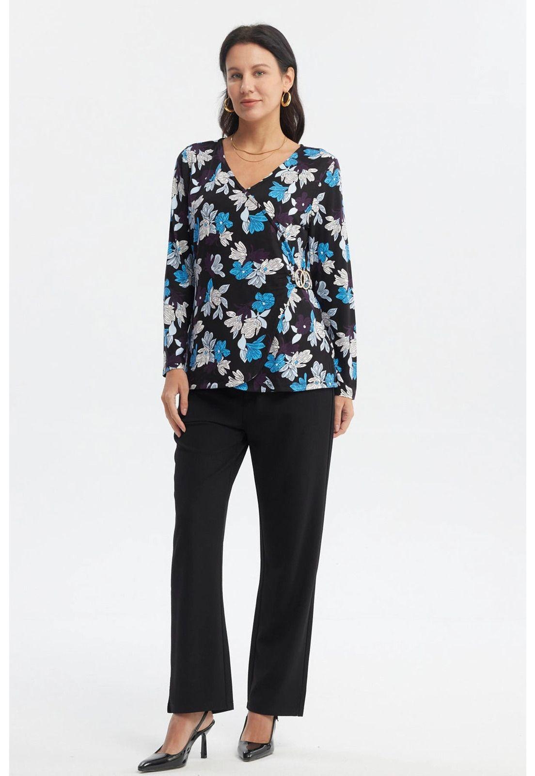 Polera Mujer Slim Negro- ll-3