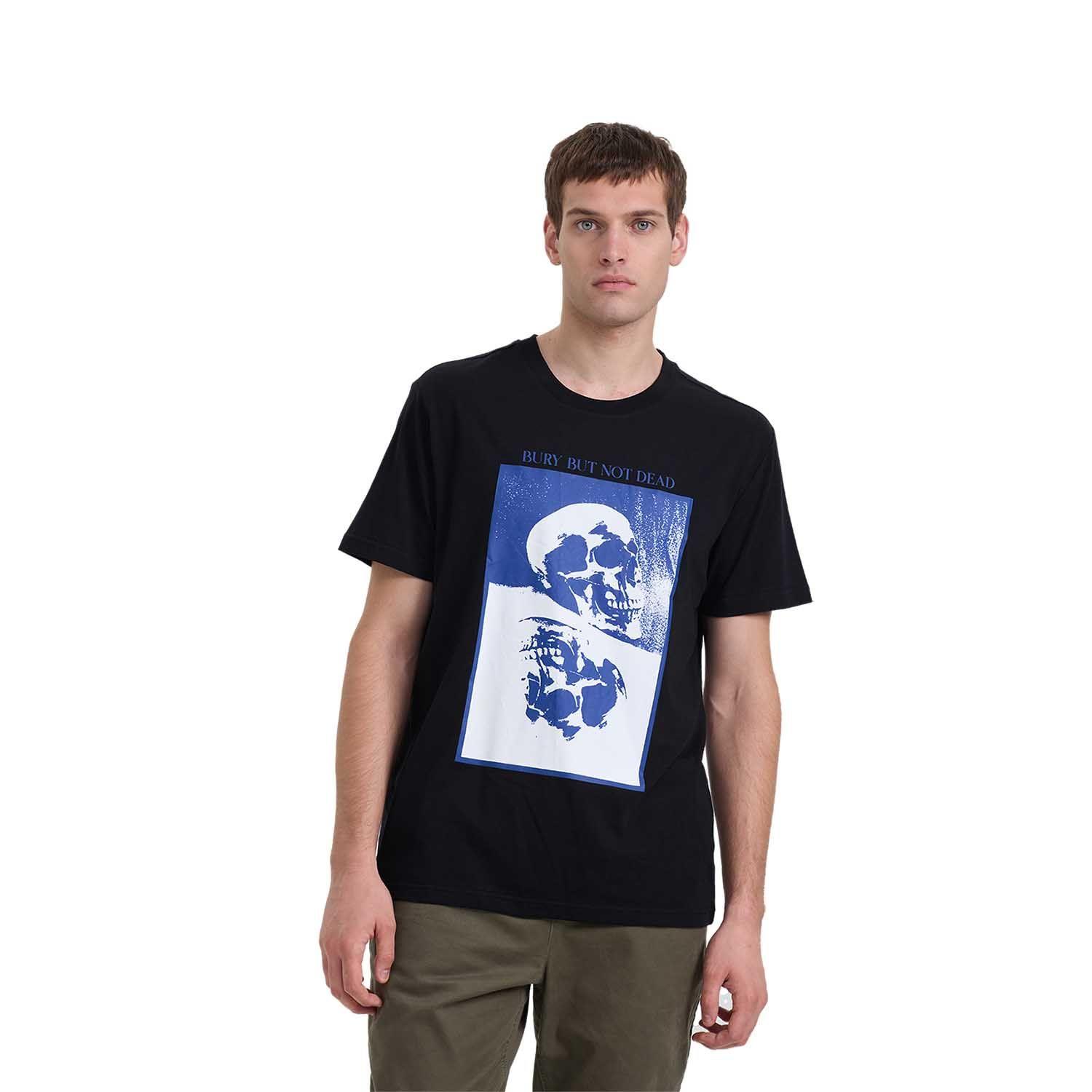 Polera Hombre Skull Print Negro Fashion's Park-0