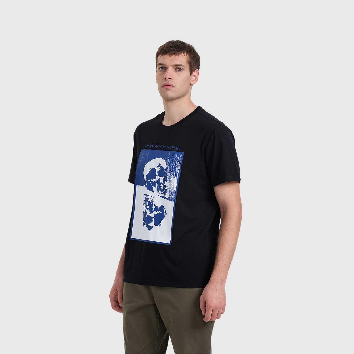 Polera Hombre Skull Print Negro Fashion's Park-1