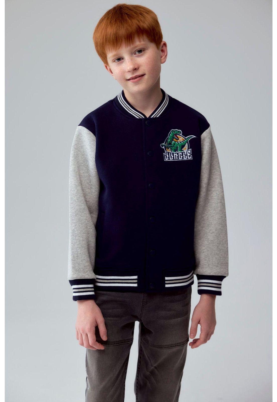 Chaqueta Niño Bomber Azul Oscuro - ll-0