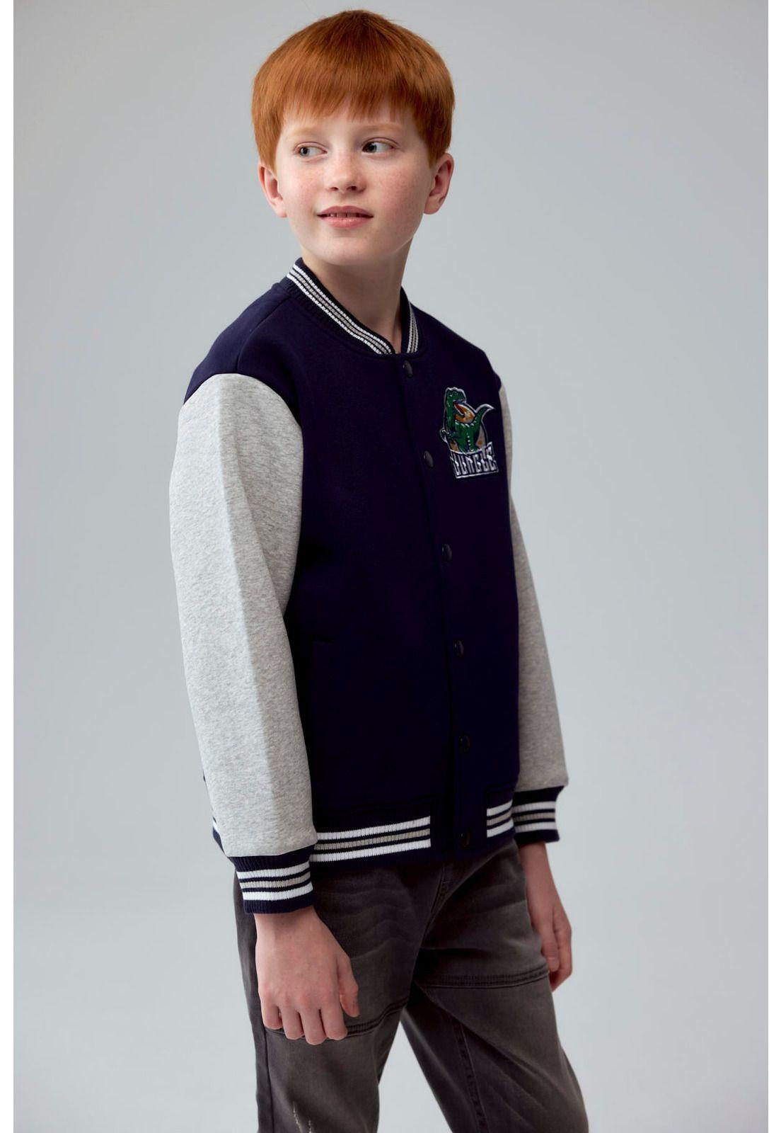 Chaqueta Niño Bomber Azul Oscuro - ll-1