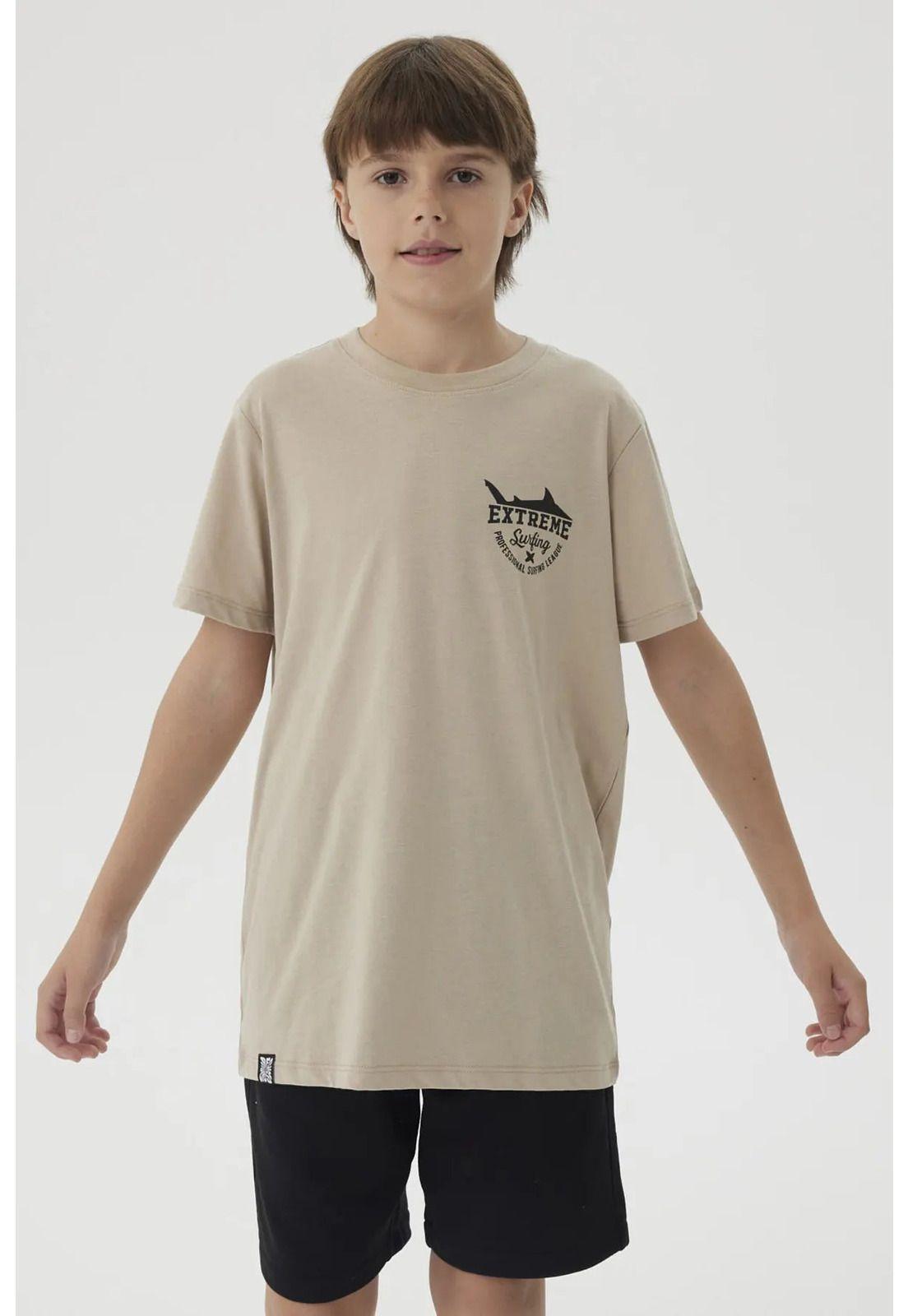 Polera Niño Mini Print Posicional Beige-0
