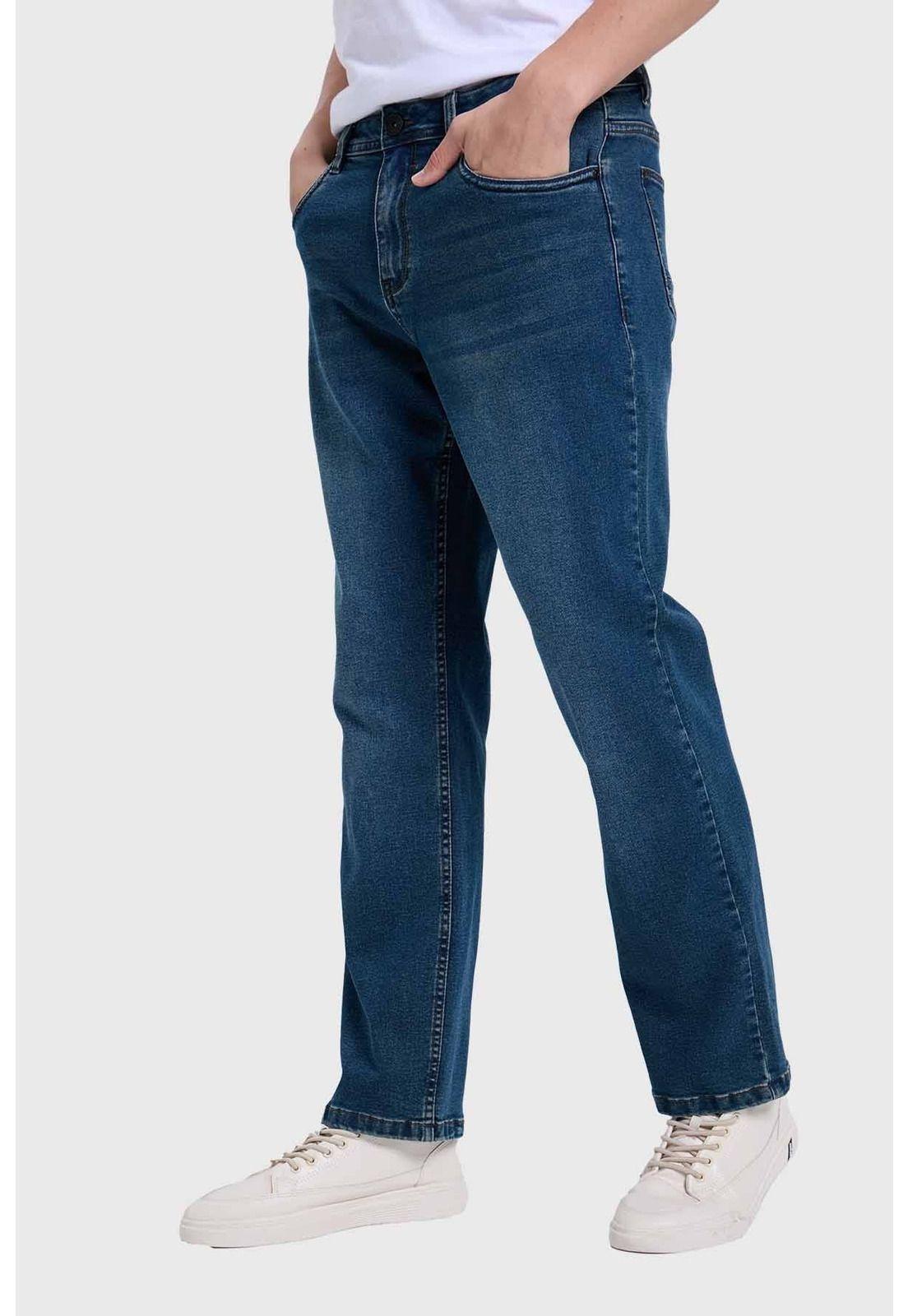 Jeans Hombre Straight Azul - lV-2