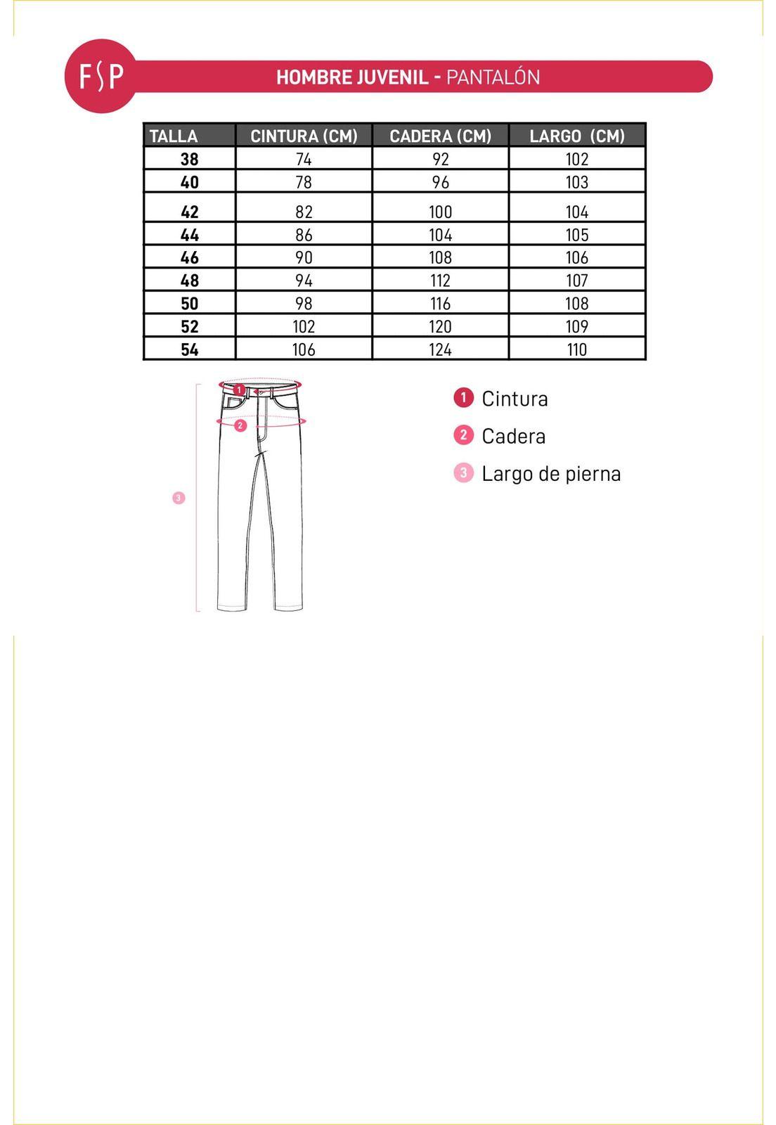 Jeans Hombre Straight Azul - lV-4