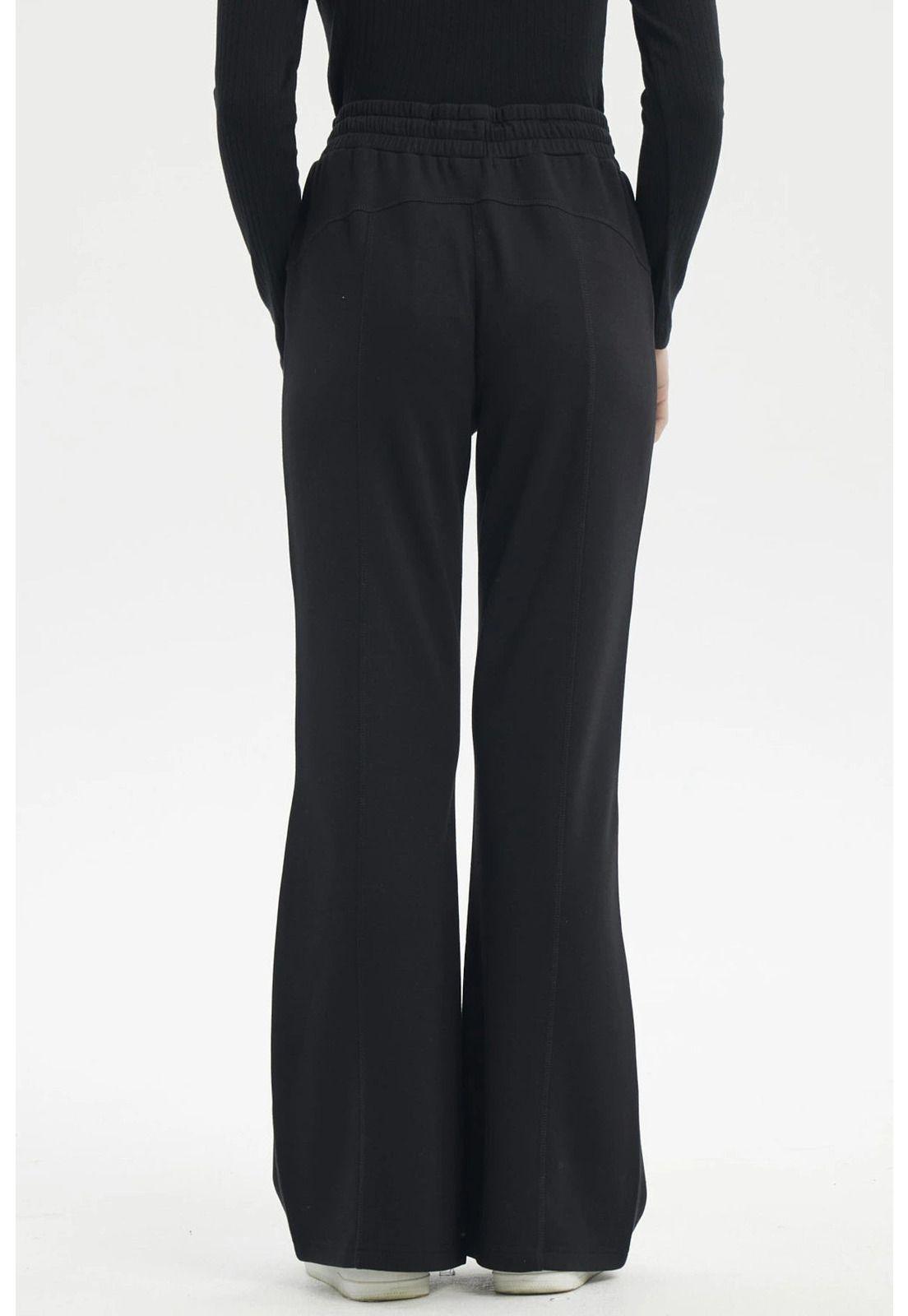 Pantalón Buzo Mujer Slim Negro-2