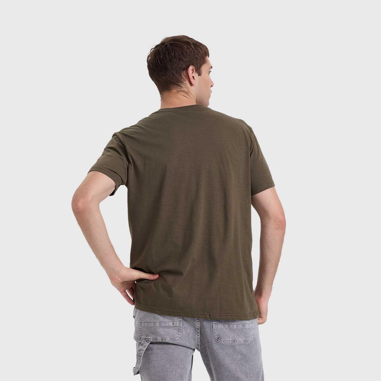 Polera Hombre Pocket Verde Militar Fashion's Park-2