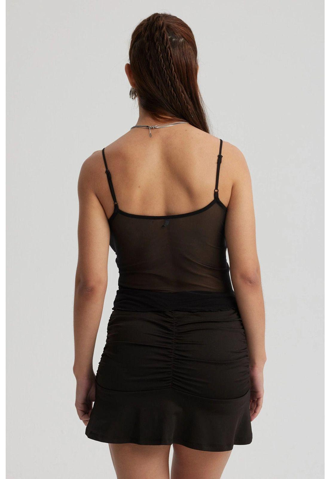 Polera Mujer Mesh Pabilo Negro-2