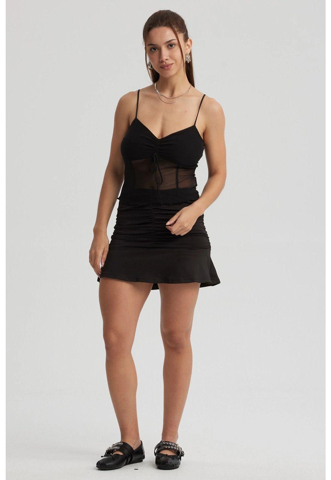 Polera Mujer Mesh Pabilo Negro-3