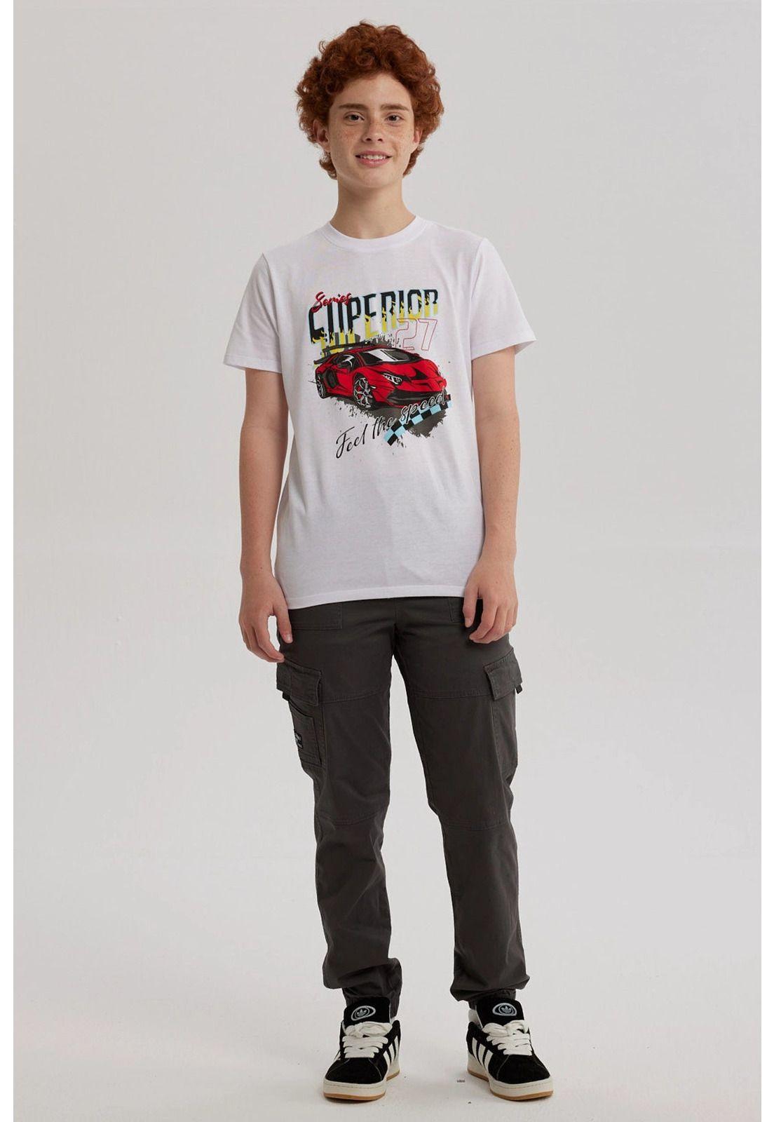 Pantalón Niño Gabardina Jogger Cargo Marengo-3