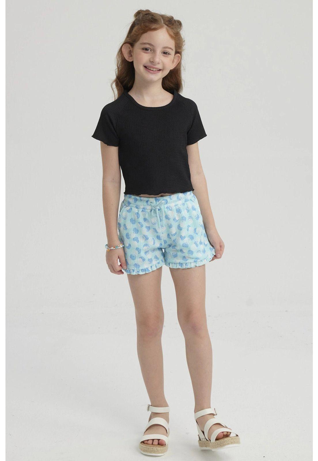 Short Niña Crep Celeste-3