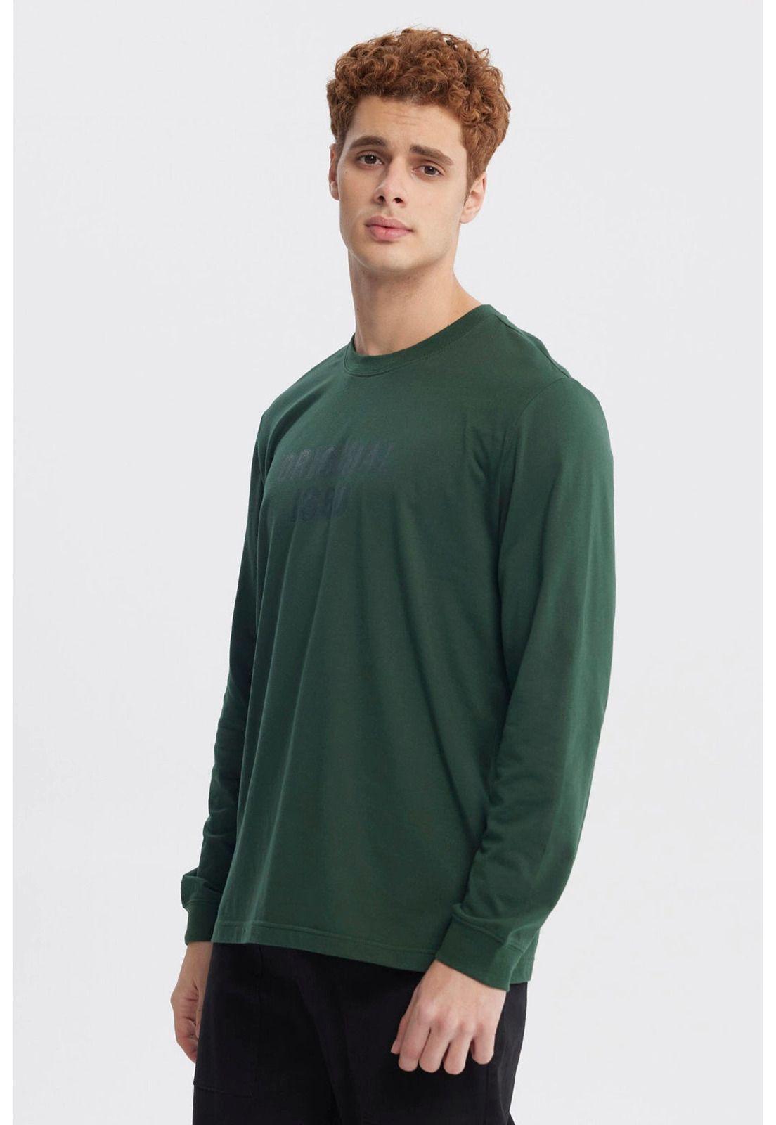 Polera Hombre Slim Verde - V-1