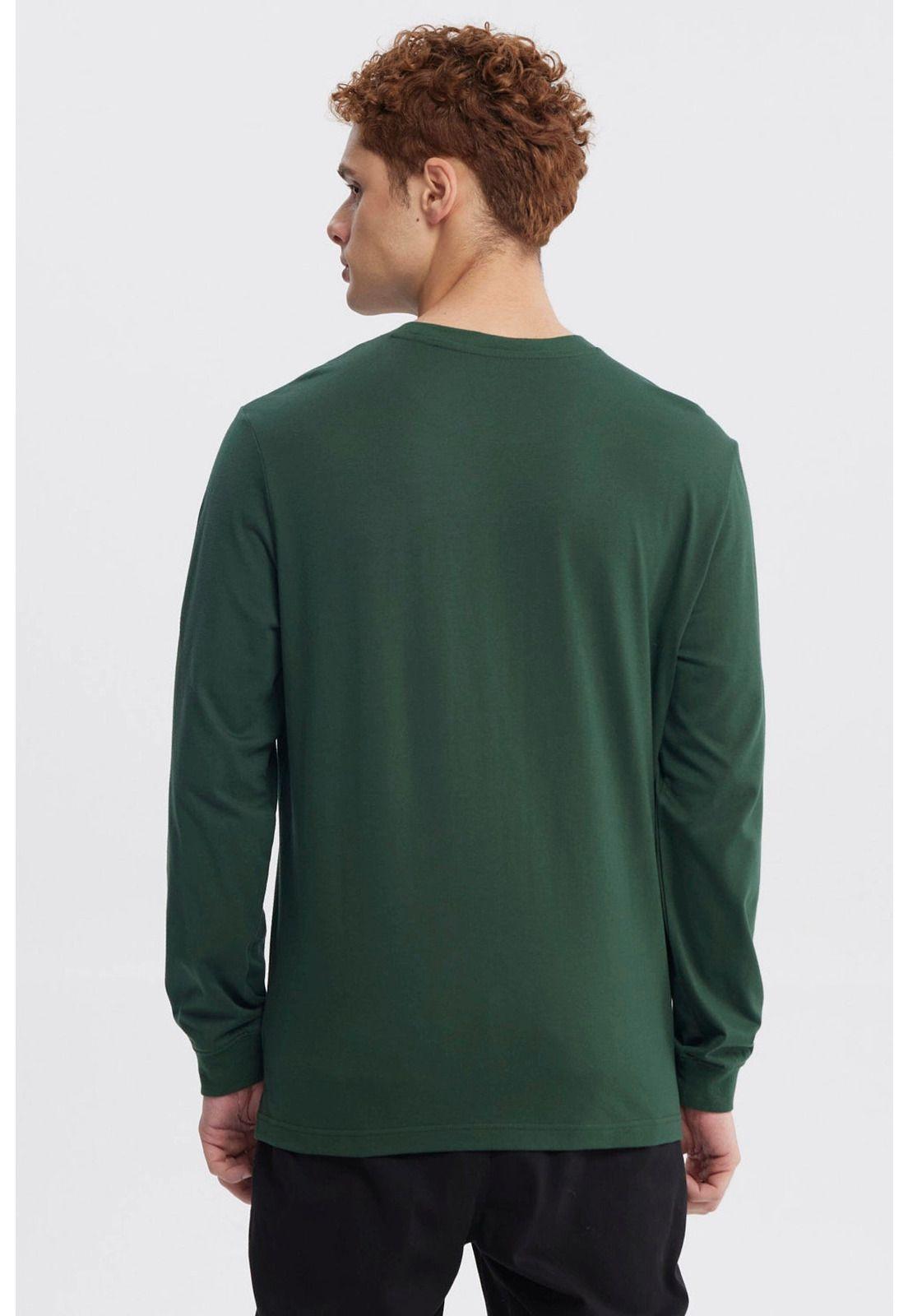 Polera Hombre Slim Verde - V-2