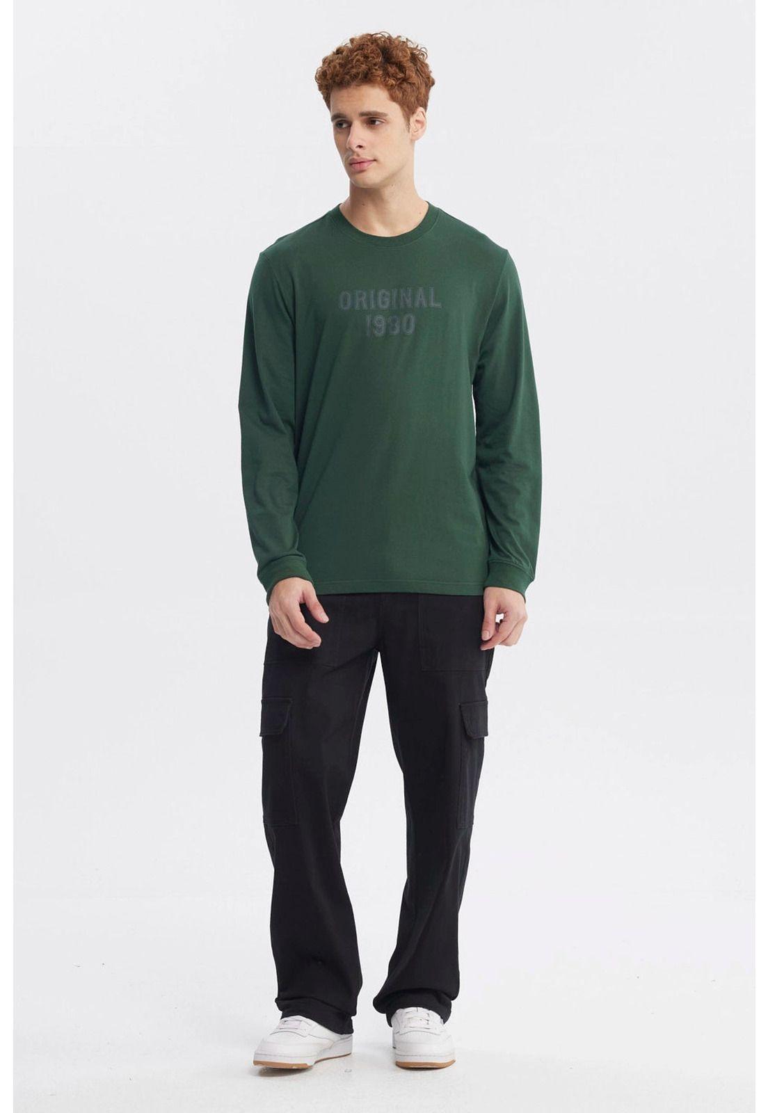 Polera Hombre Slim Verde - V-3