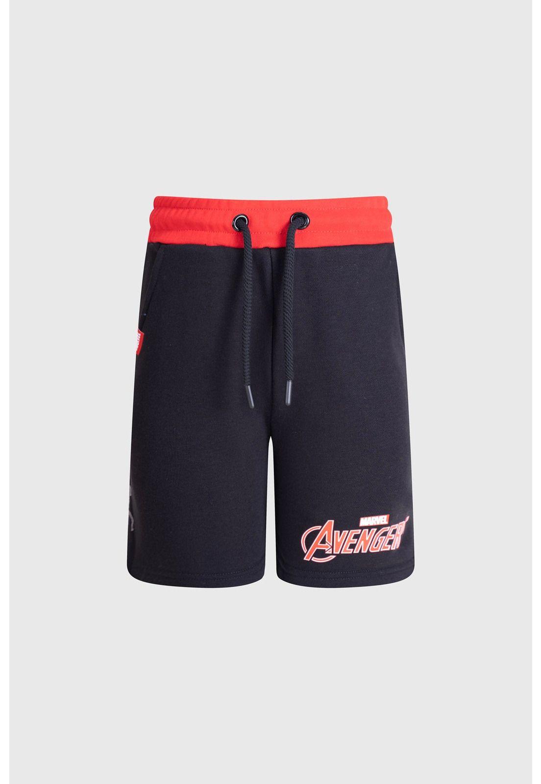 Bermuda Niño Avengers Negro-0