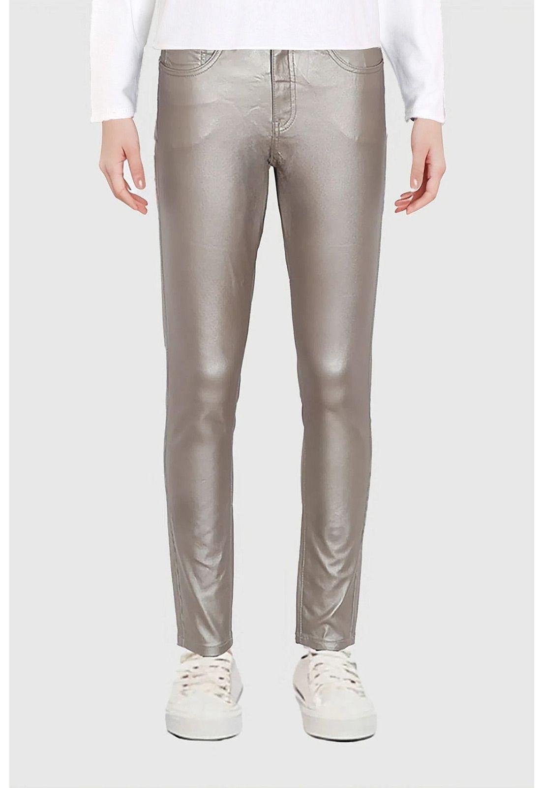 Jeans Mujer Skinny Brillante Champagne-0