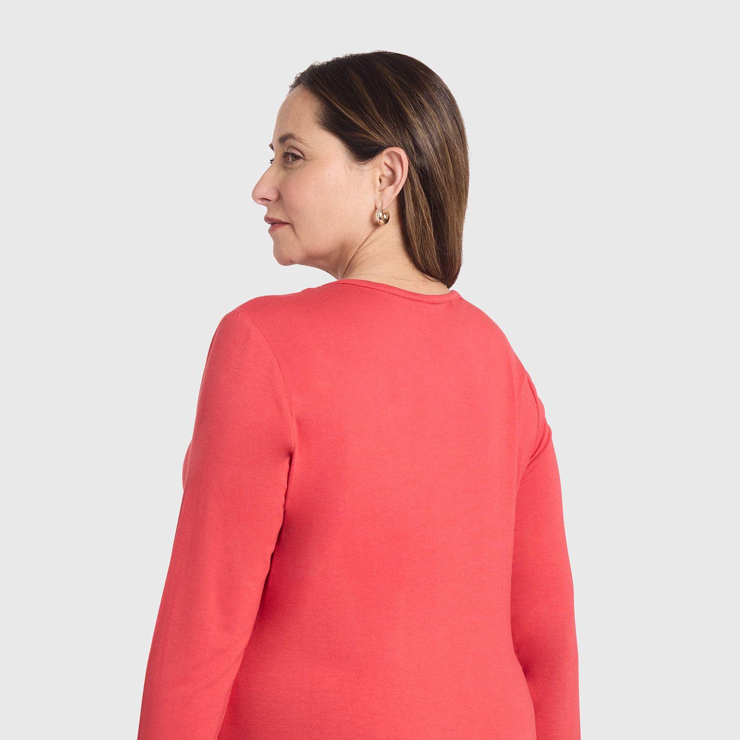 Polera Mujer Con Detalle Macramé Rojo Fashion's Park-2