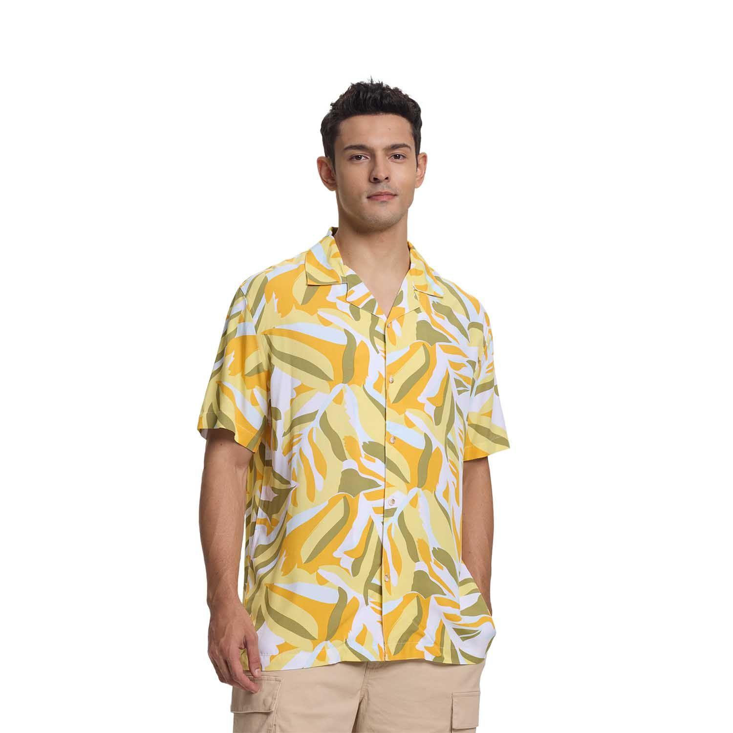 Camisa Hombre Print Paisley Nigh Blanco Fashion's Park-0