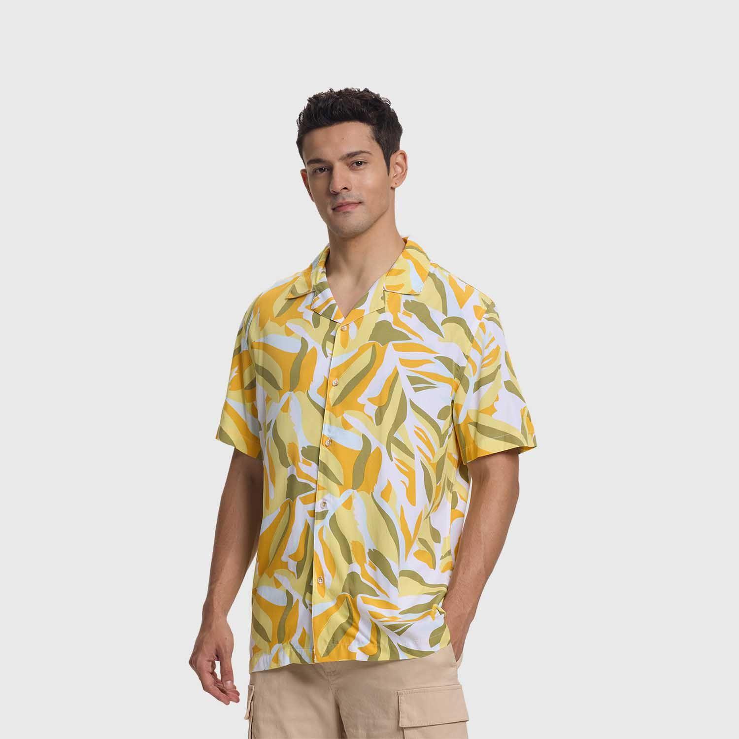 Camisa Hombre Print Paisley Nigh Blanco Fashion's Park-1