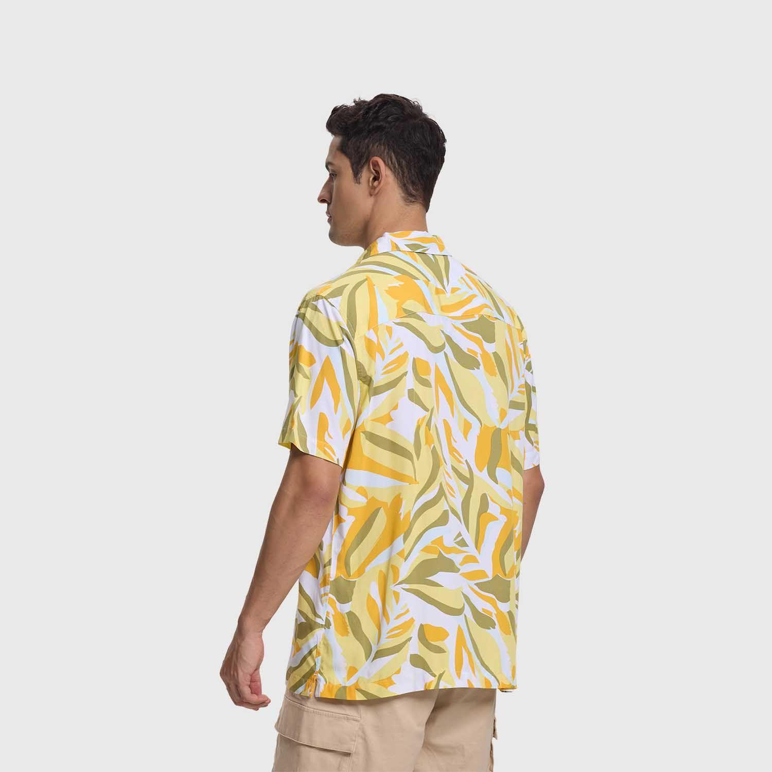 Camisa Hombre Print Paisley Nigh Blanco Fashion's Park-2