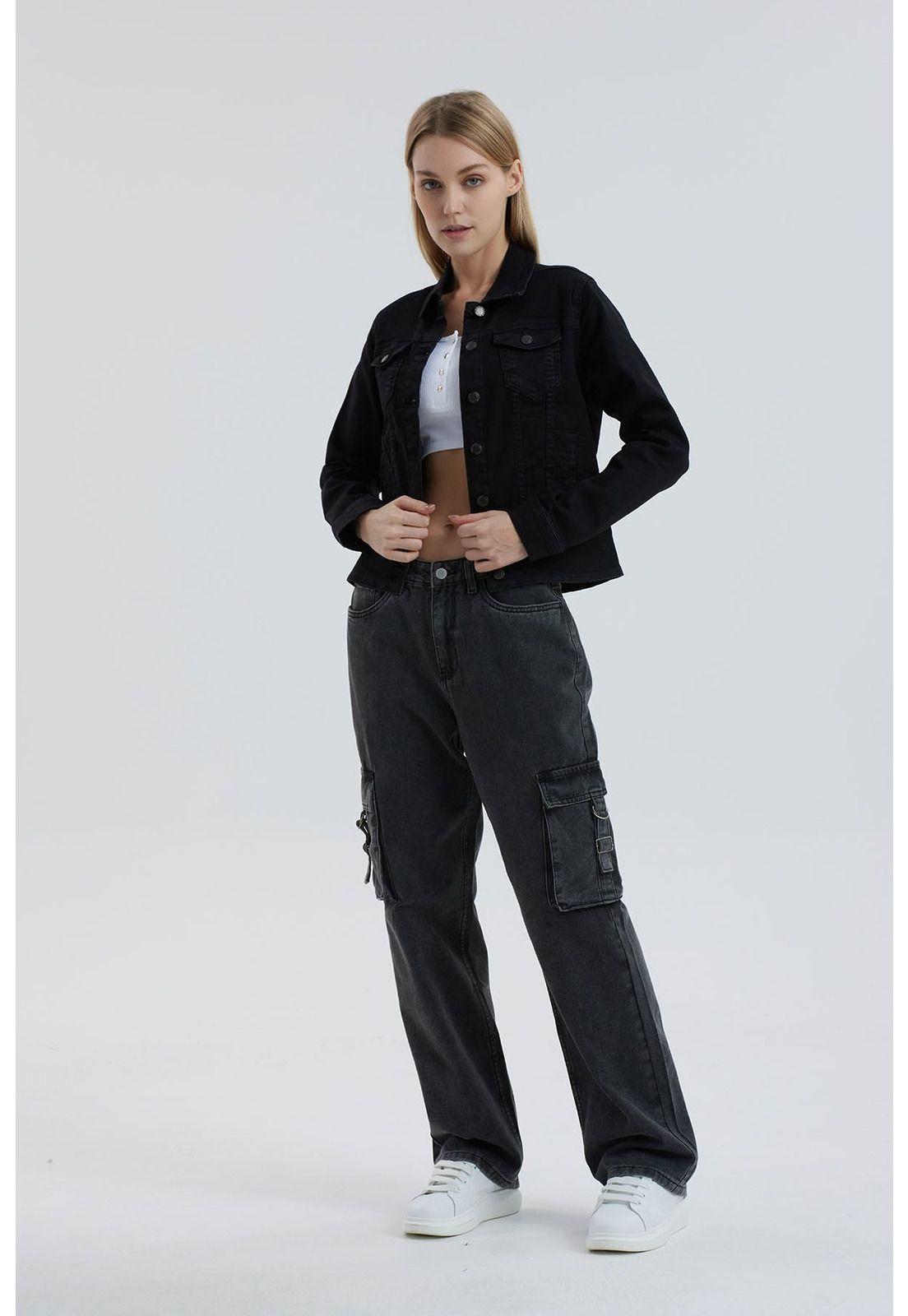 Chaqueta Mujer Clásica Negro - lll-2