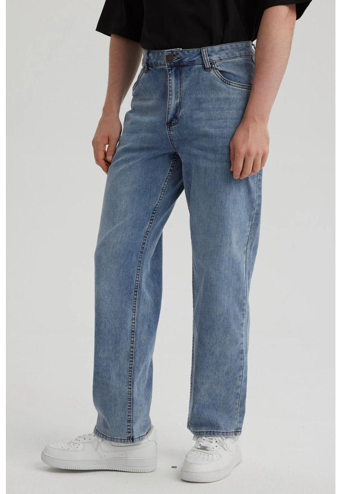 Jeans Hombre Slim Clásico Azul-5