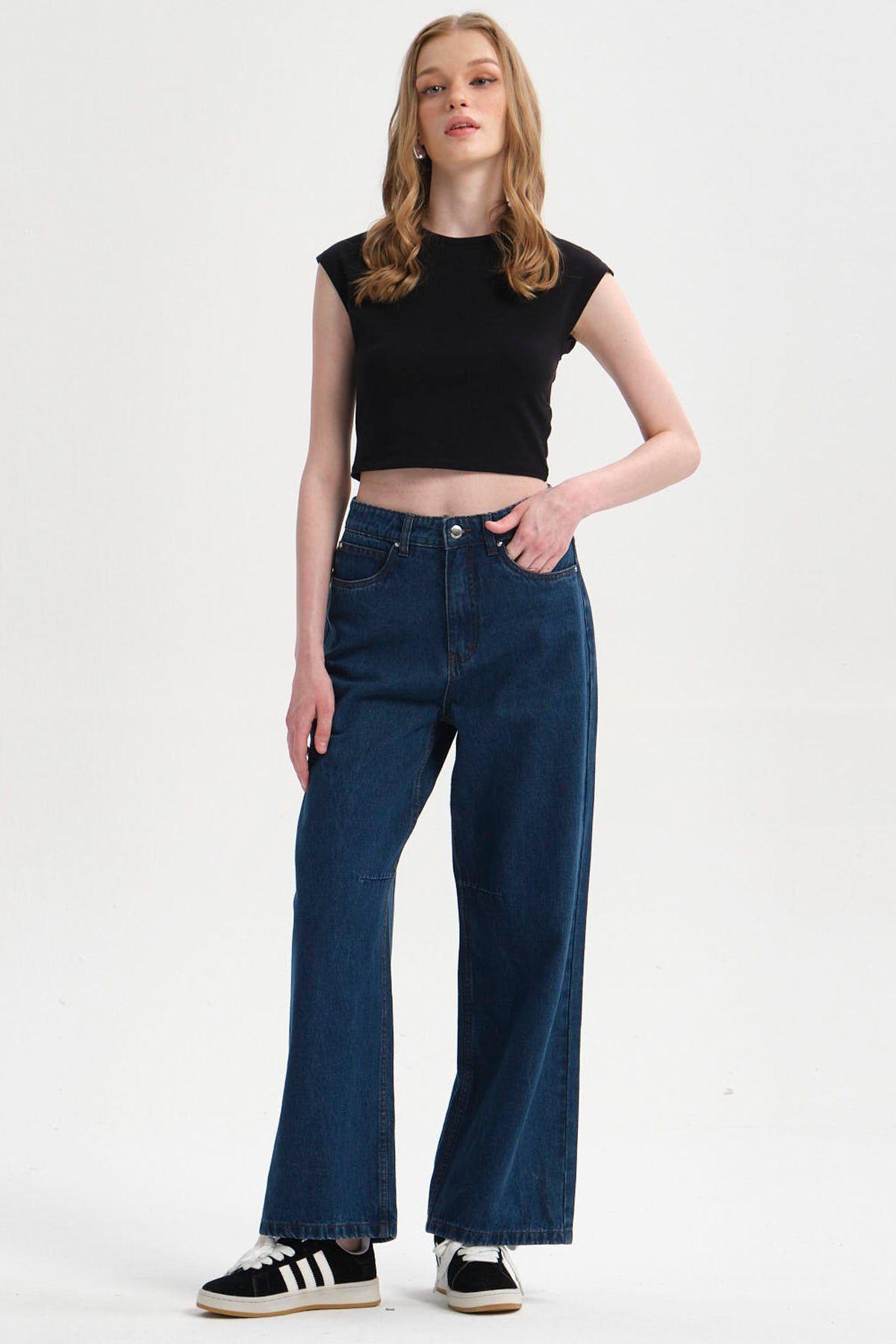 Polera Mujer Crop Negro-3
