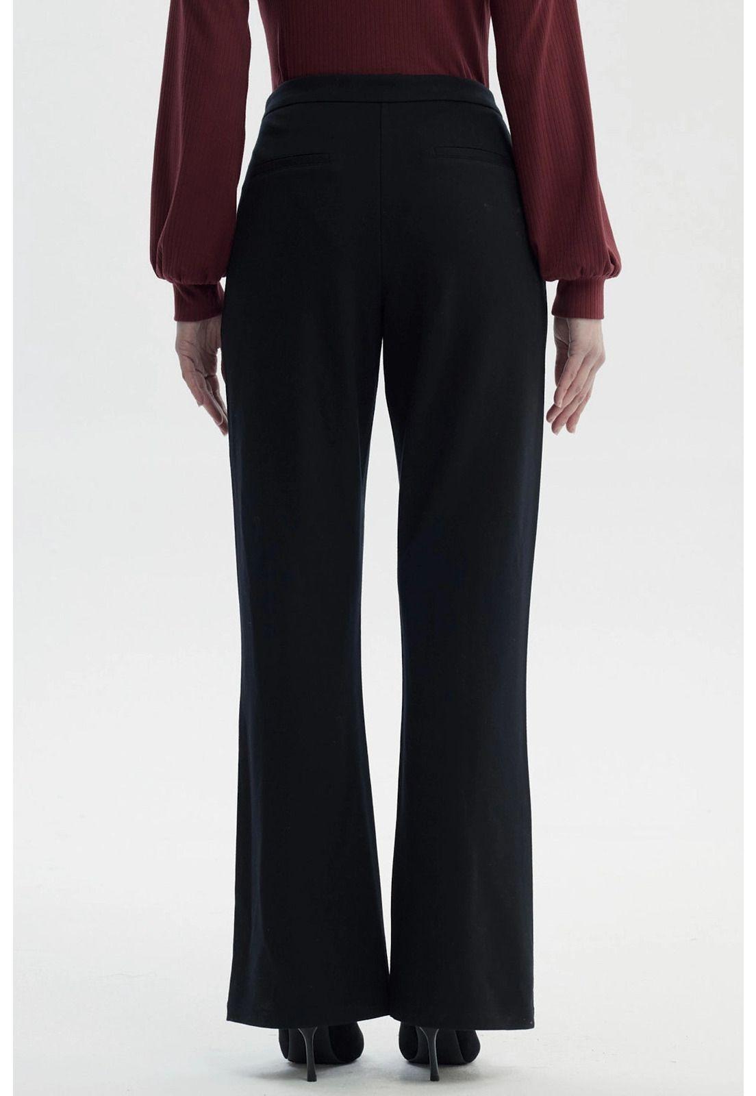 Pantalón Mujer Flare Negro - V-2