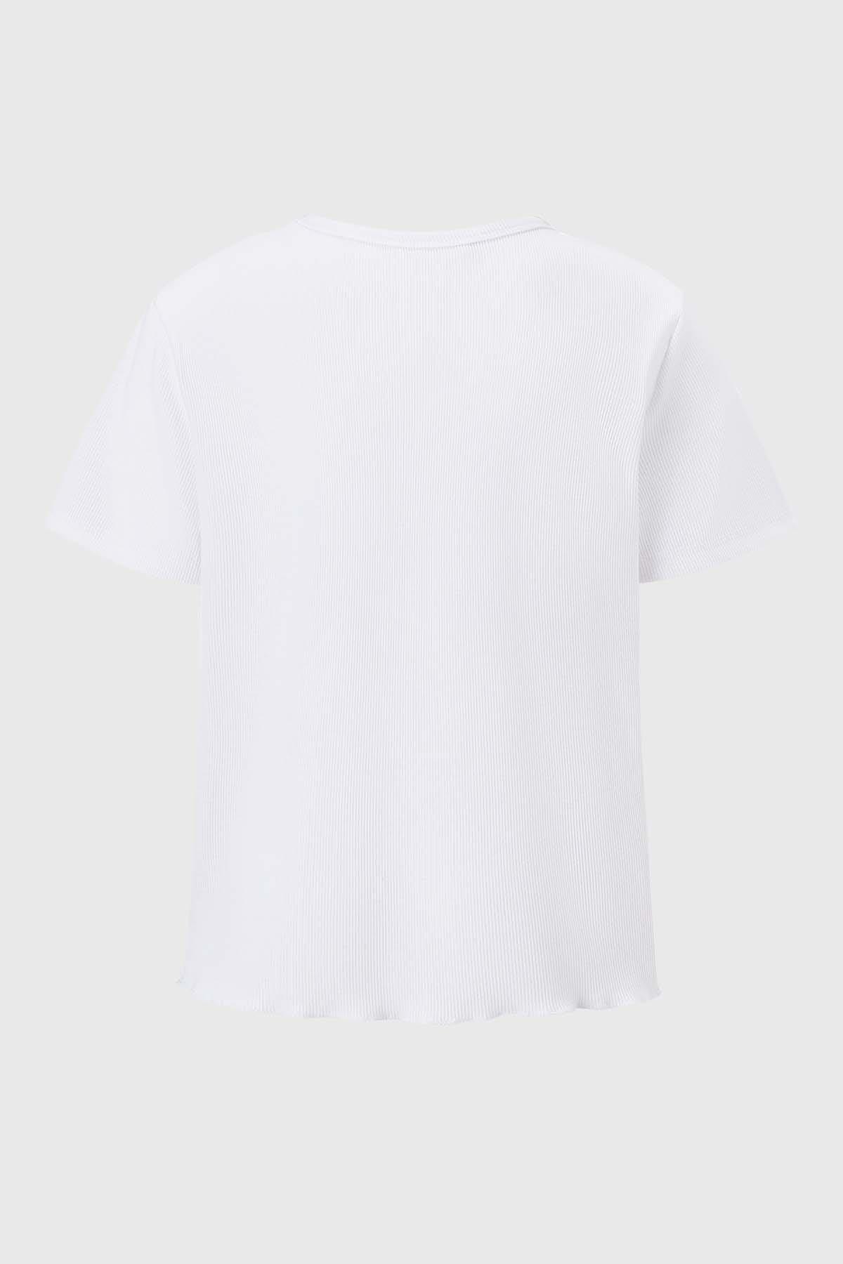 Polera Niña Rib Crop Crudo-1