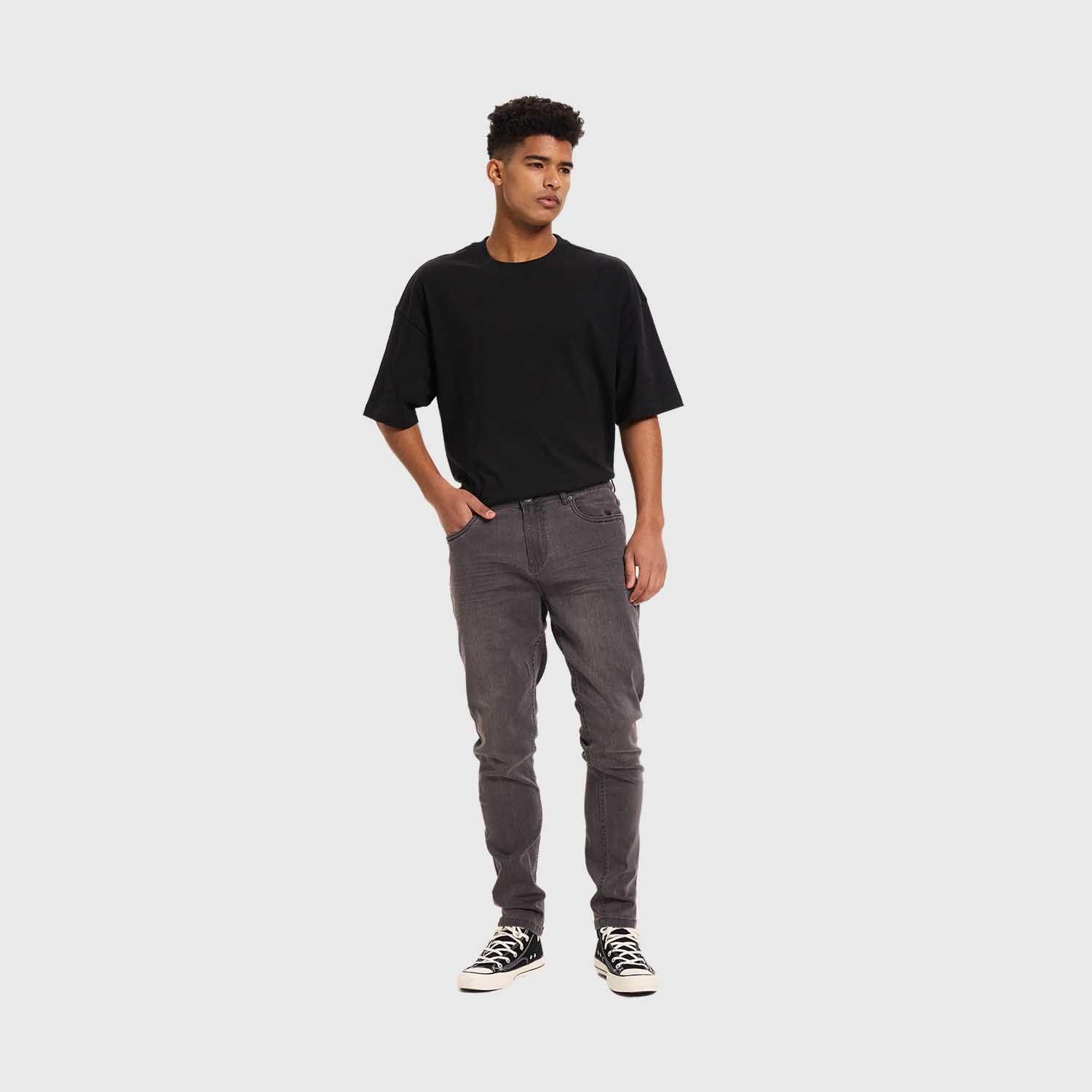 Jeans Hombre Skinny 101 Gris Oscuro Fsp V-3