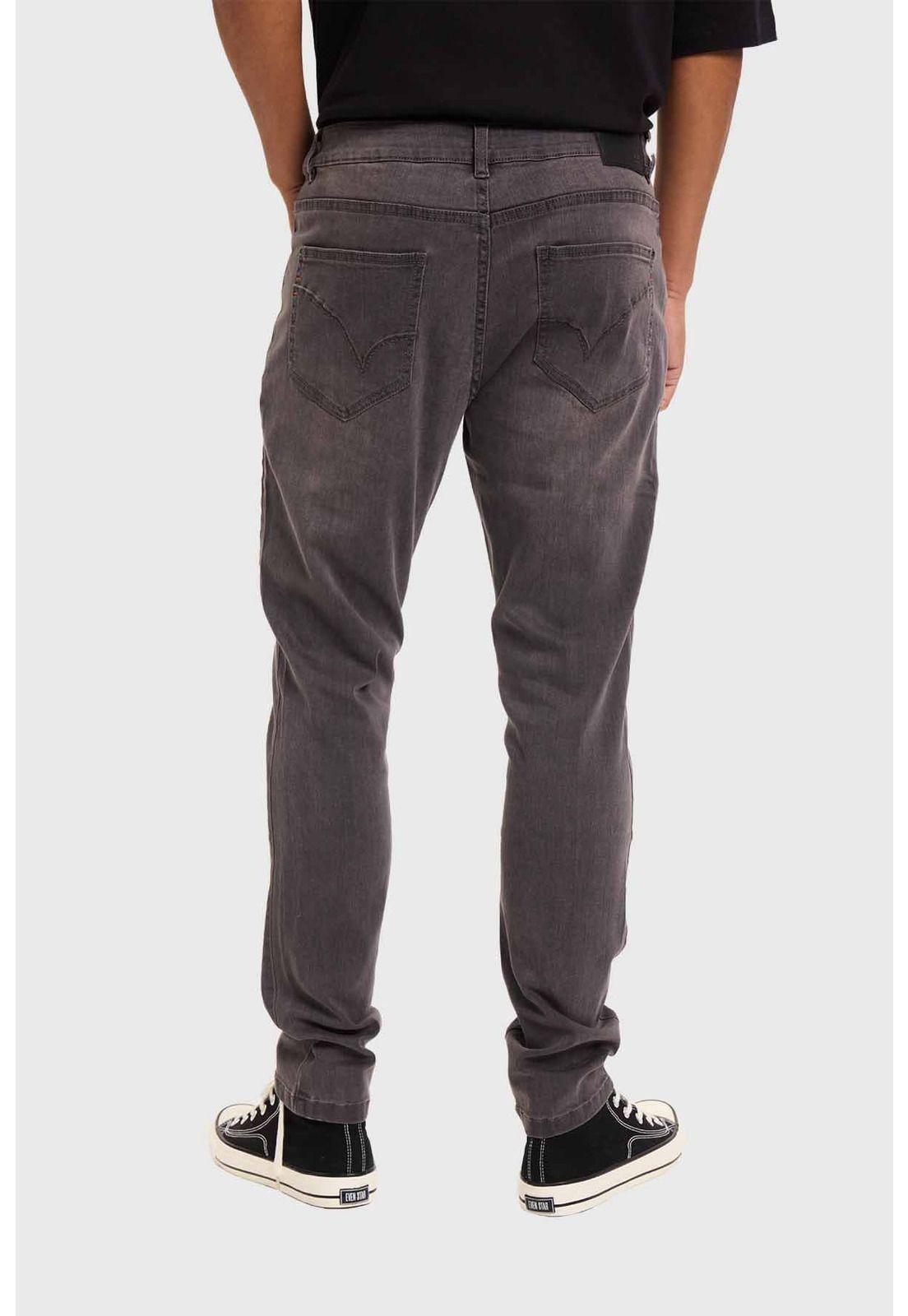 Jeans Hombre Skinny Gris-2