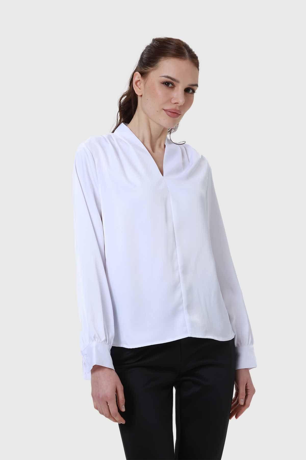 Blusa Mujer Animal Print Blanco-1
