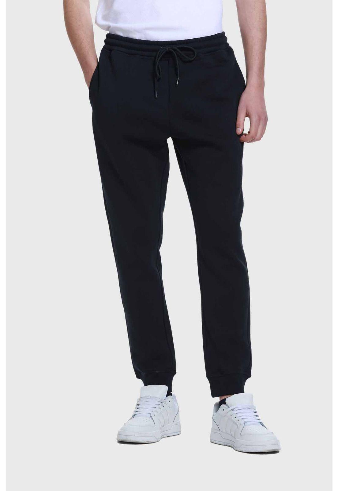 Pantalón Buzo Escolar Hombre Jogger Azul-0