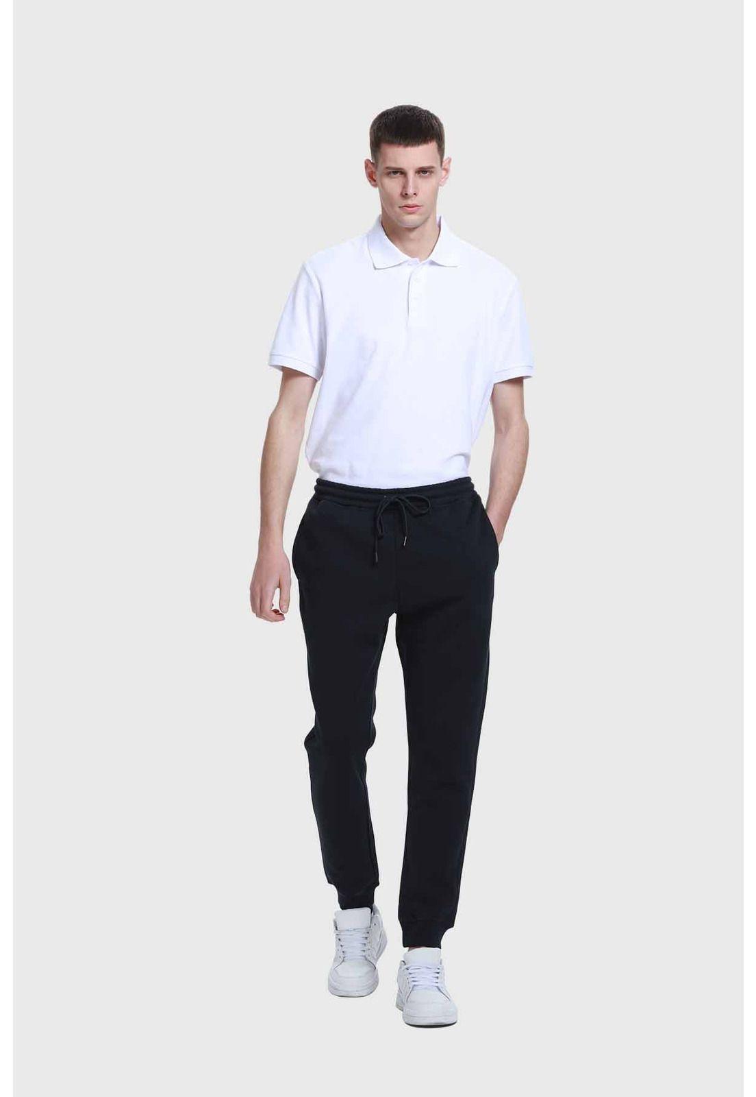 Pantalón Buzo Escolar Hombre Jogger Azul-3