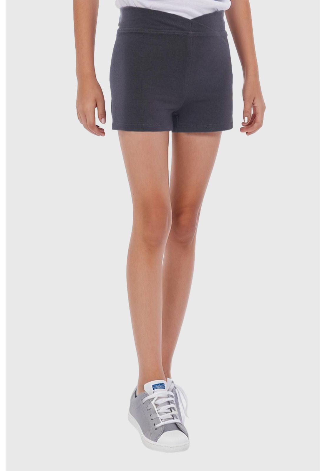 Calza Niña Bipack Short Gris-1