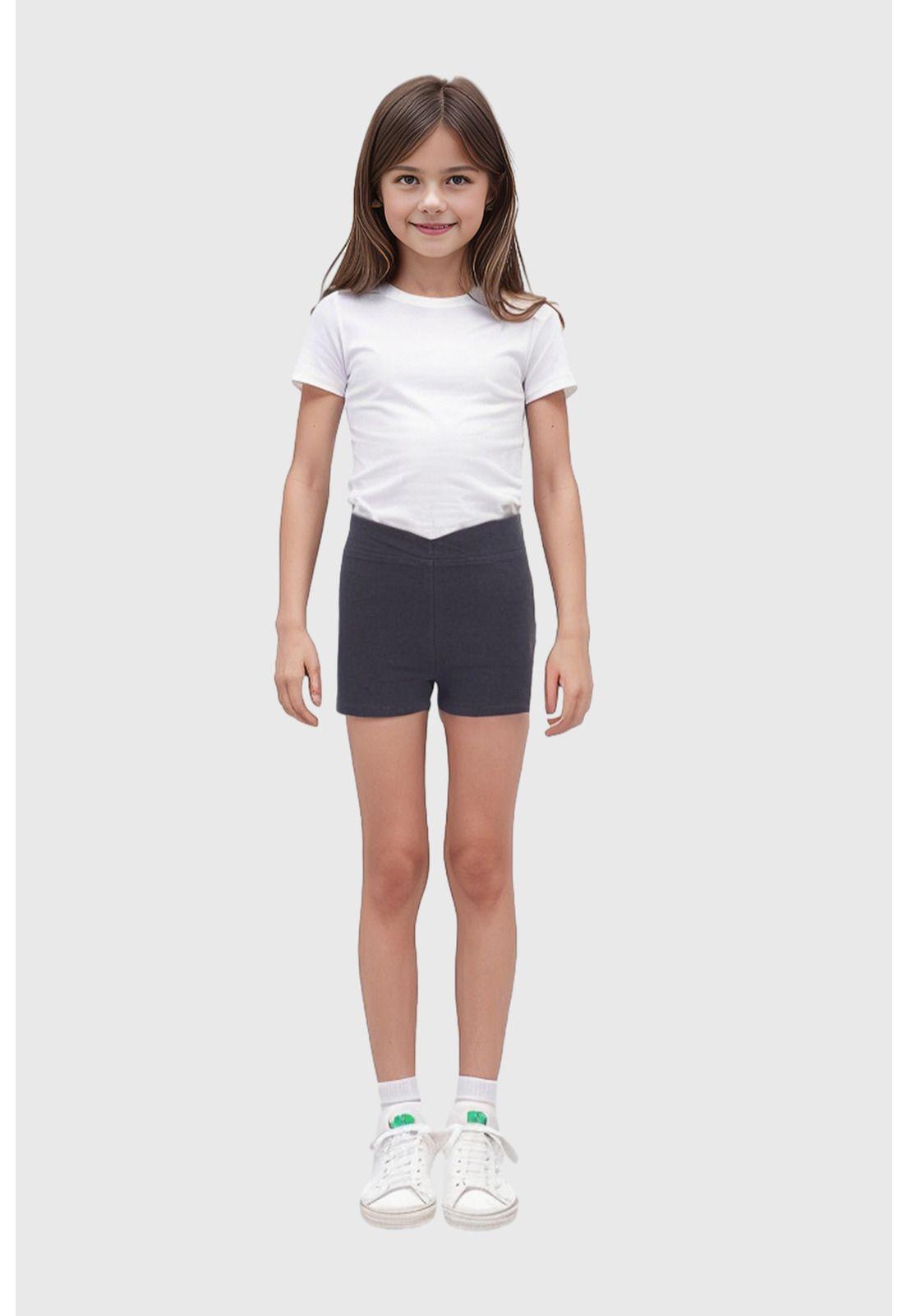 Calza Niña Bipack Short Gris-3