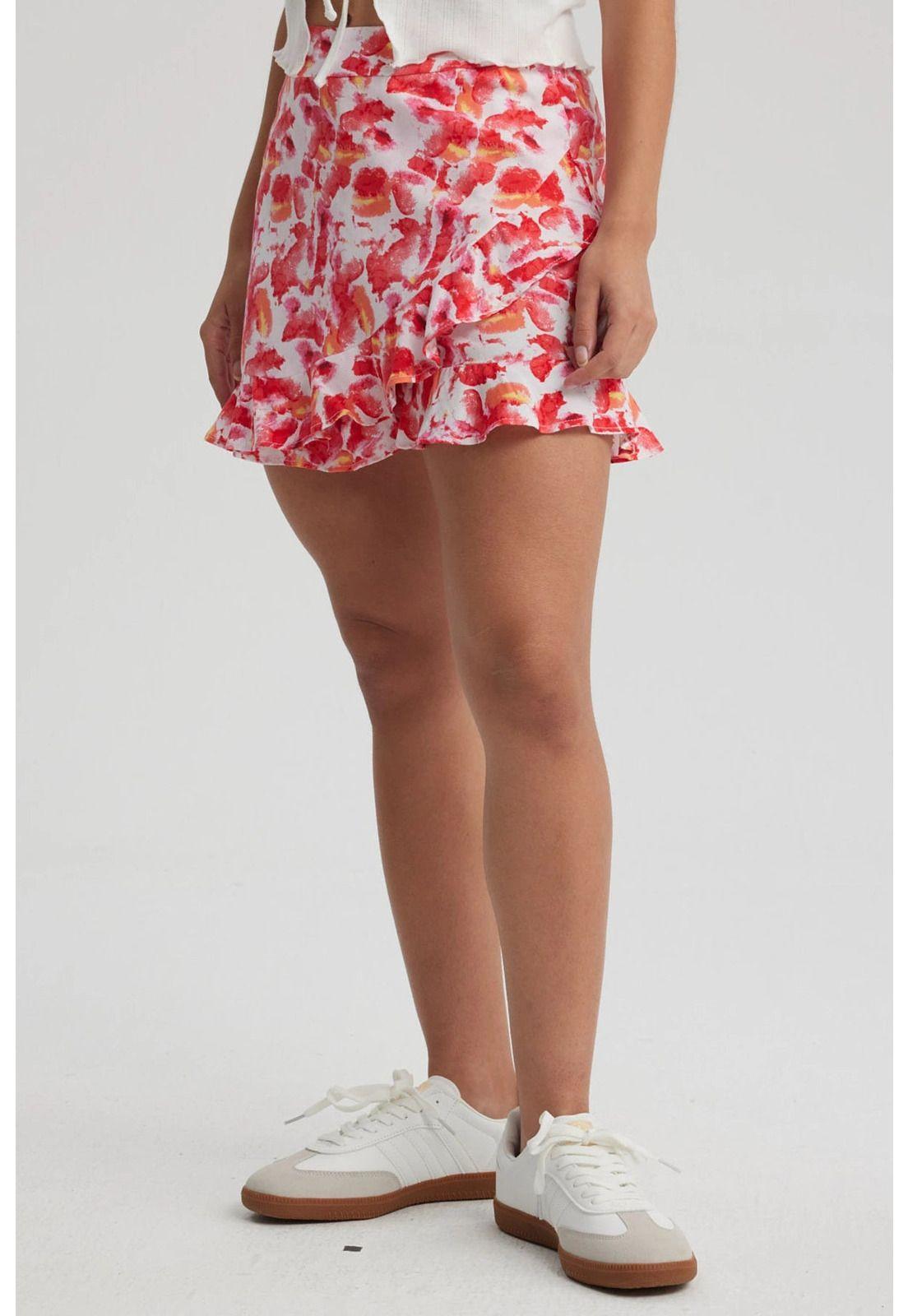 Short Mujer Print Rosado-1