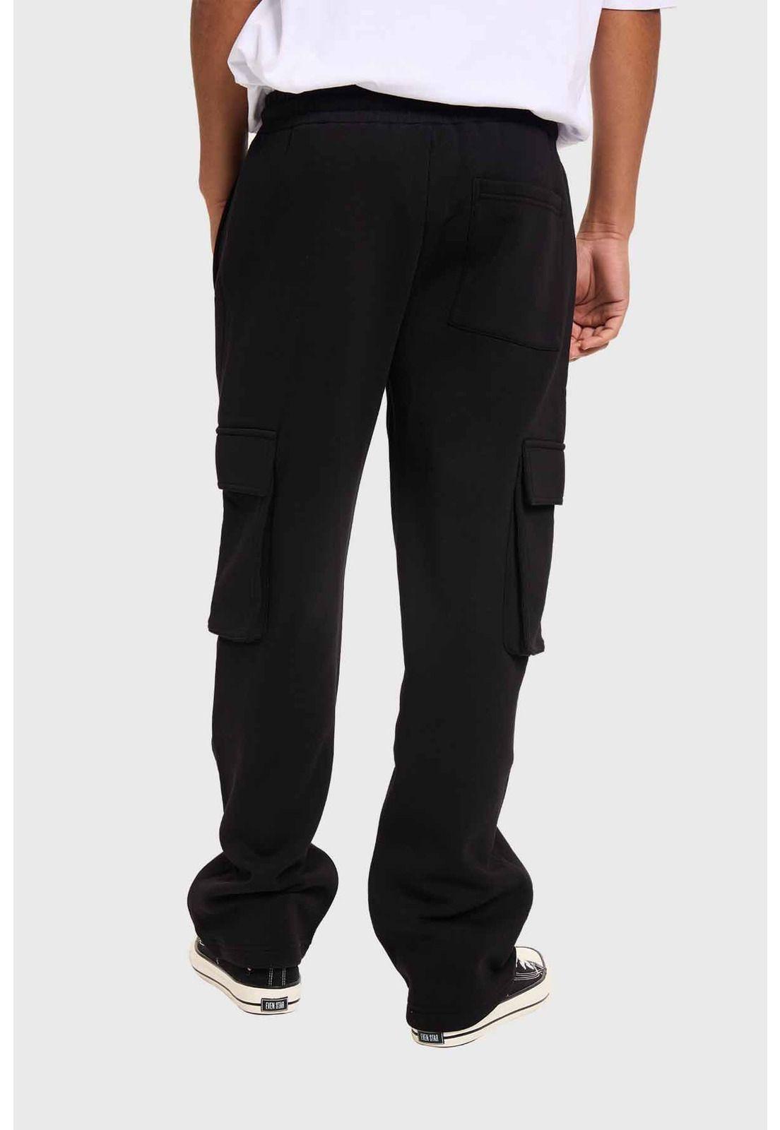 Pantalón Buzo Hombre Cargo Negro - lll-2