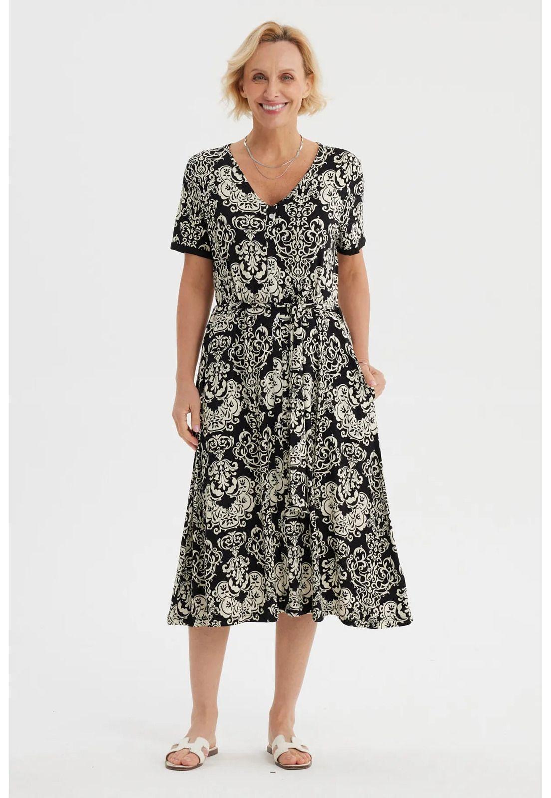 Vestido Mujer Print Negro-3