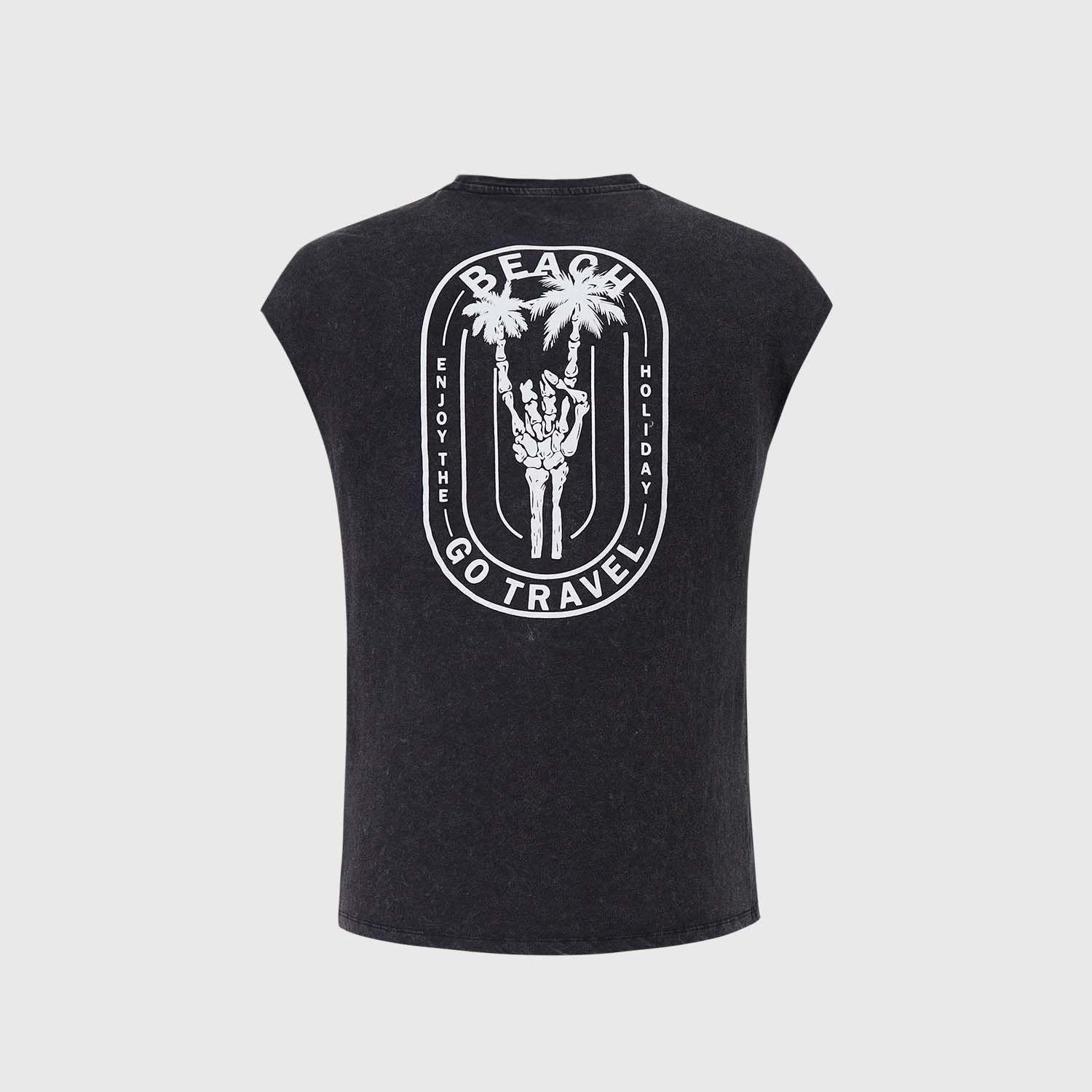 Polera Niño Lavado Militar Negro Fashion's Park-1
